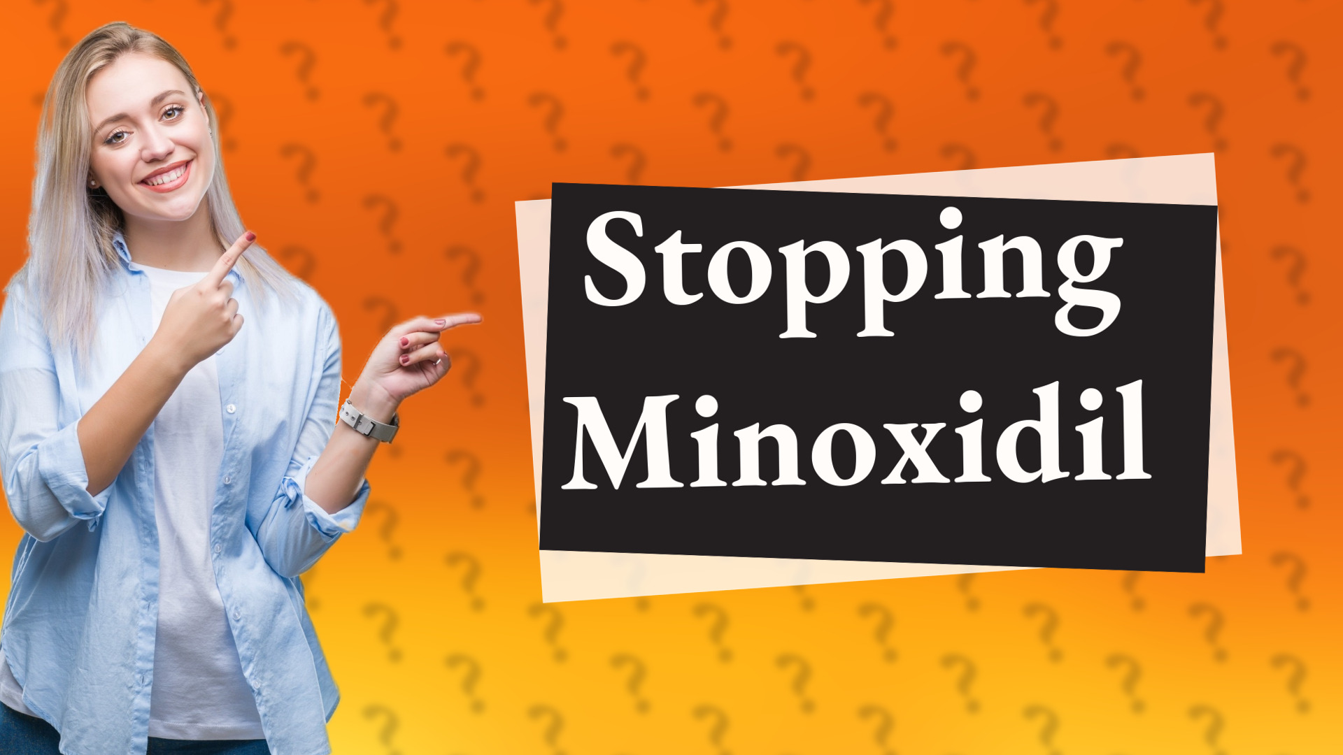 Stopping Minoxidil