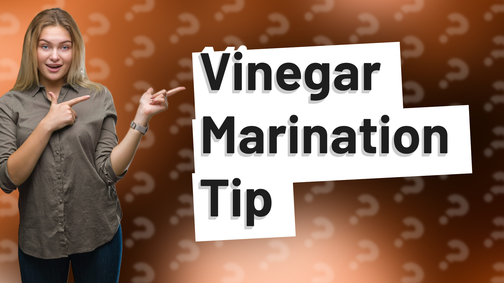 Vinegar Marination Tip
