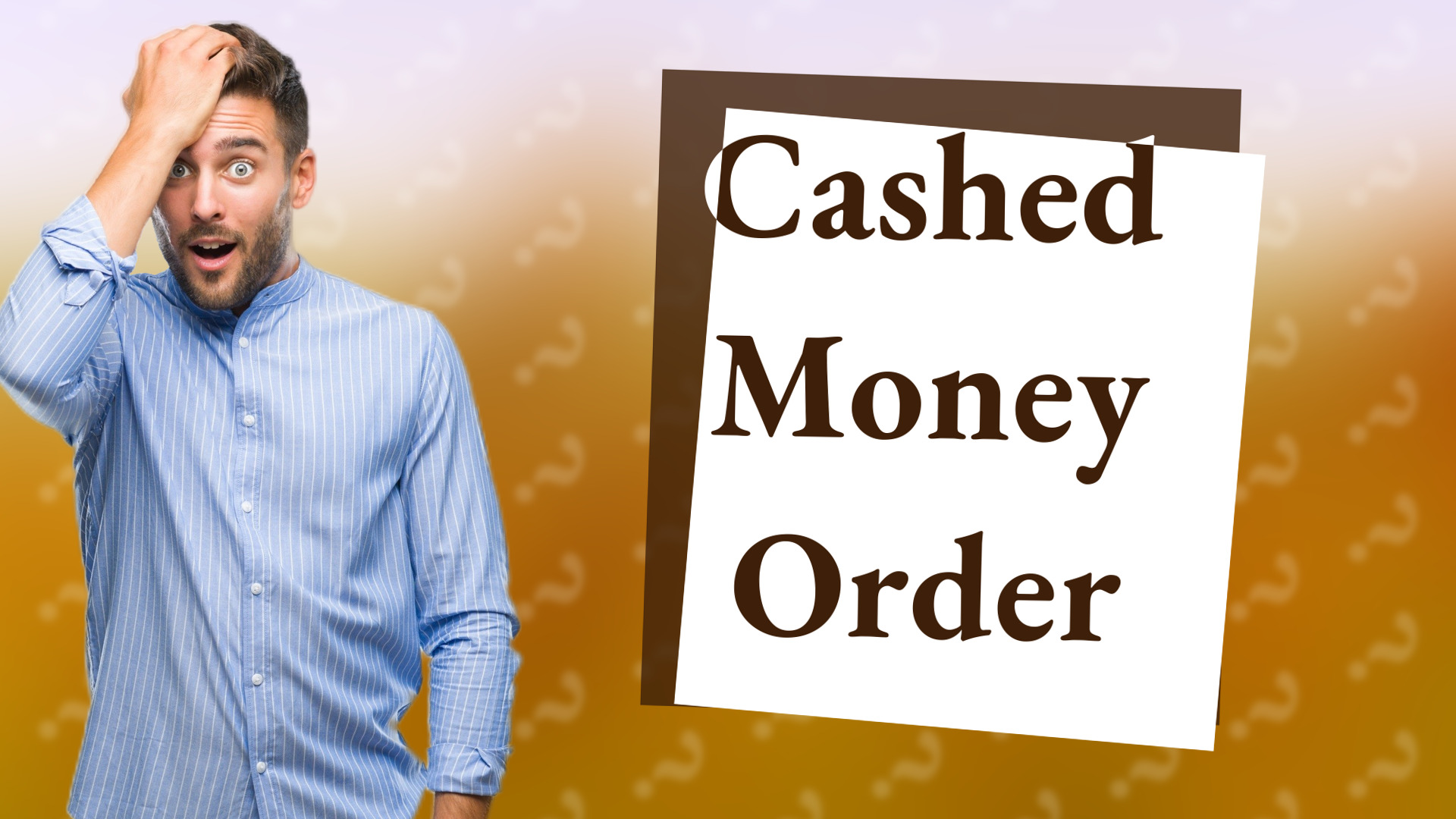 Cashed Money Order
