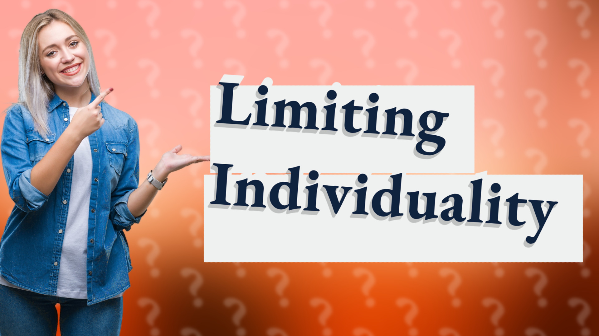 Limiting Individuality