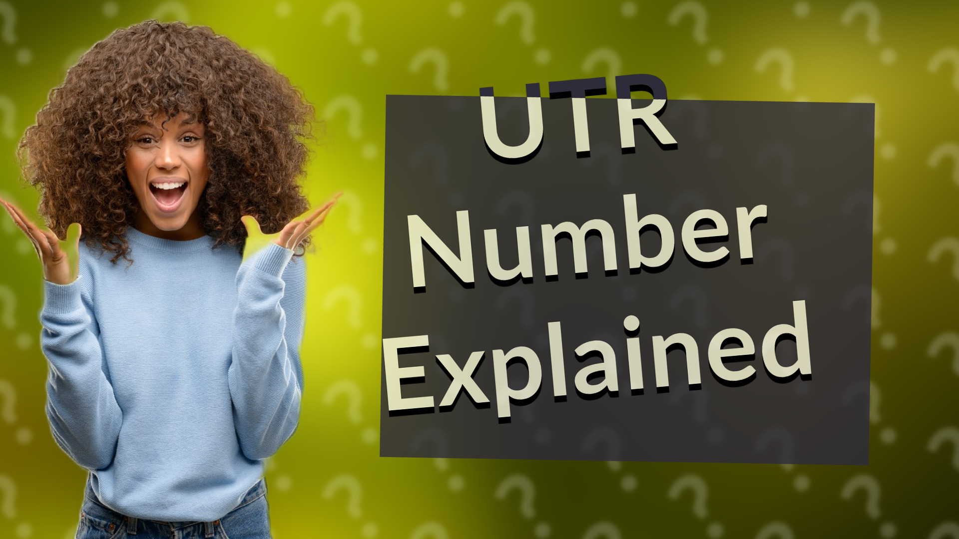 UTR Number Explained