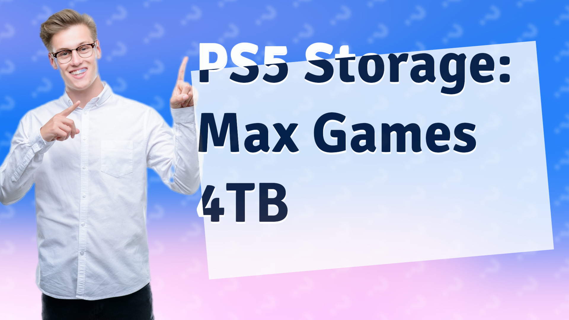 PS5 Storage: Max Games 4TB
