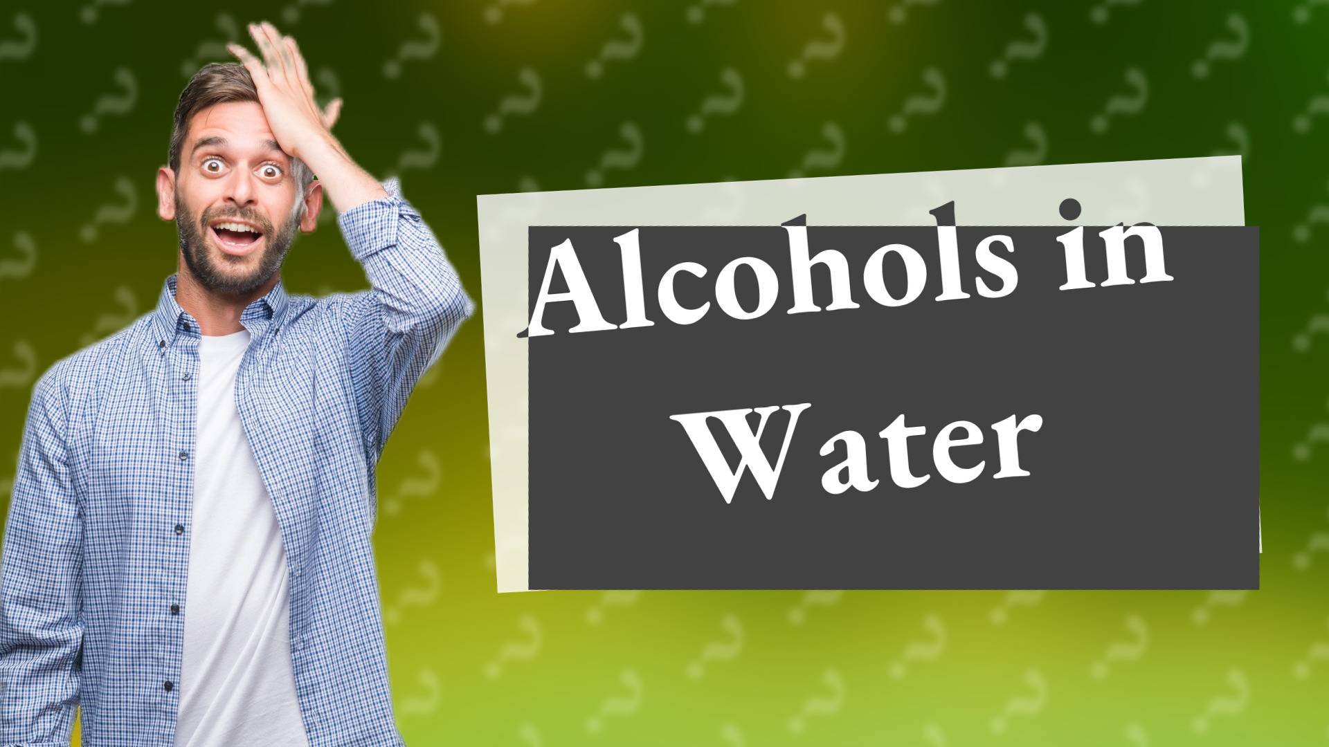 Alcohols in Water