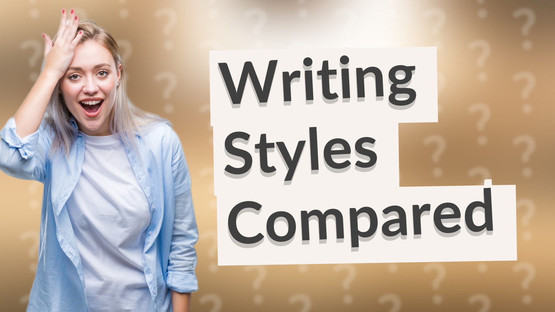 Writing Styles Compared