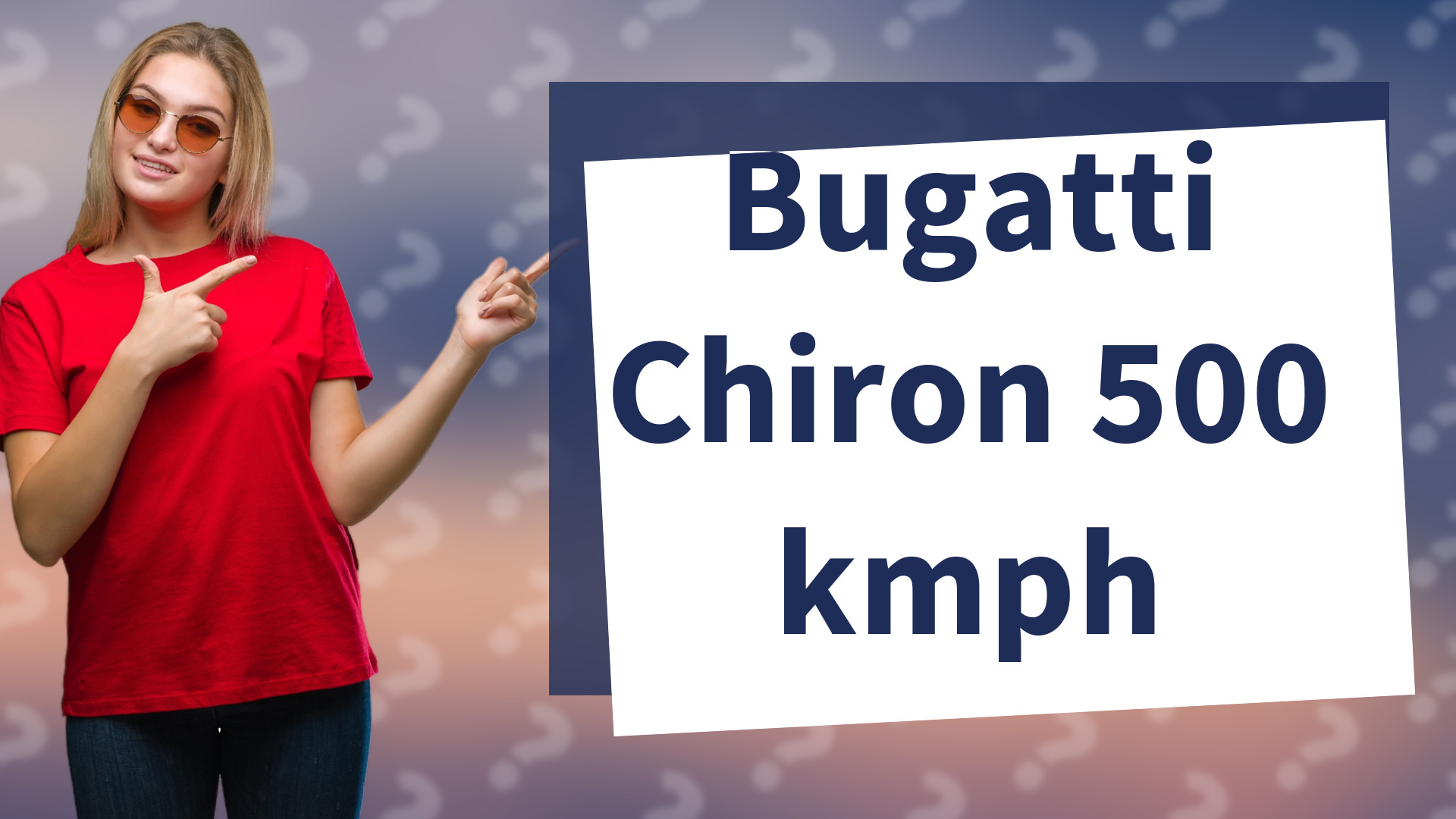 Bugatti Chiron 500 kmph