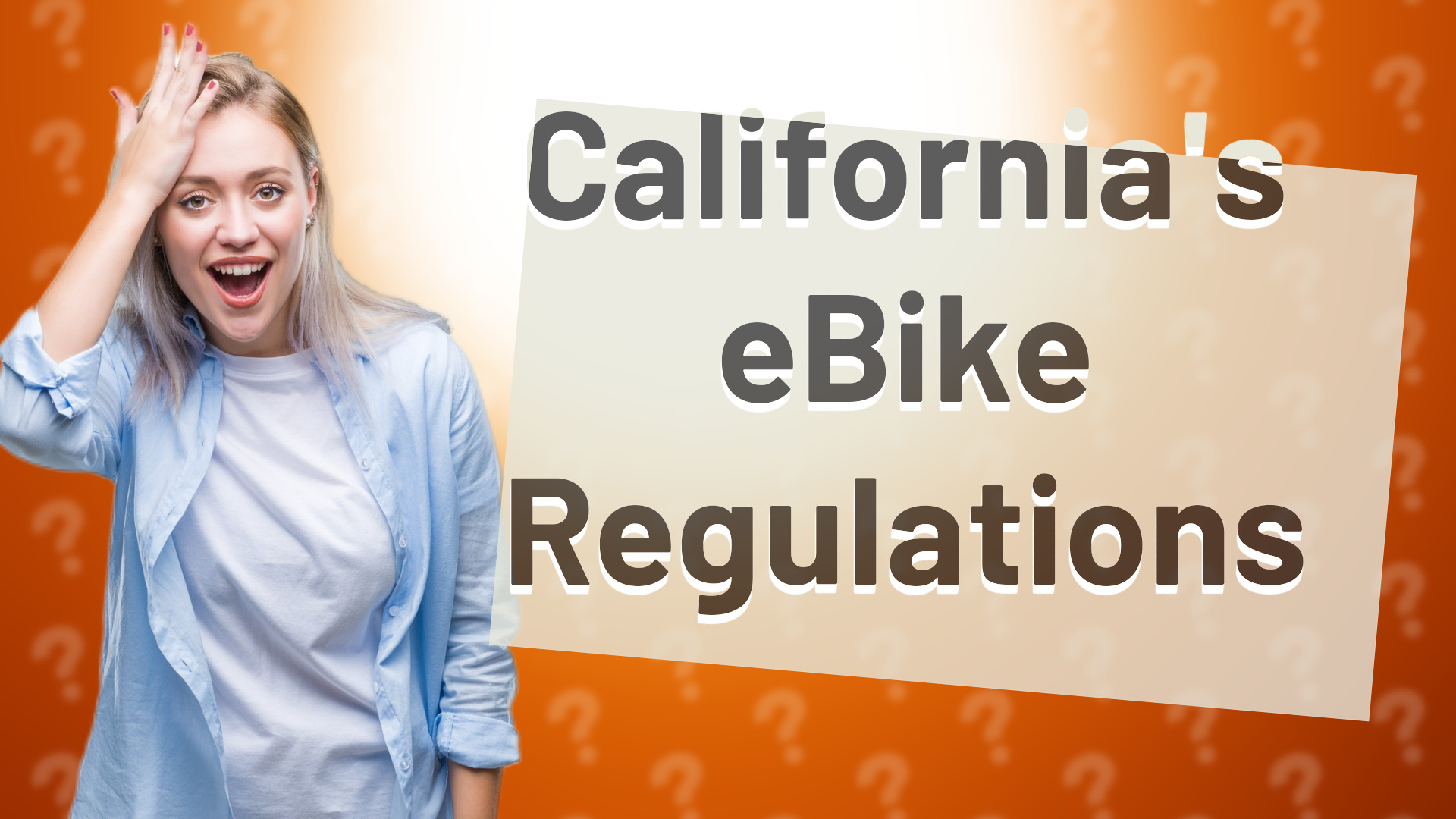California's eBike Regulations