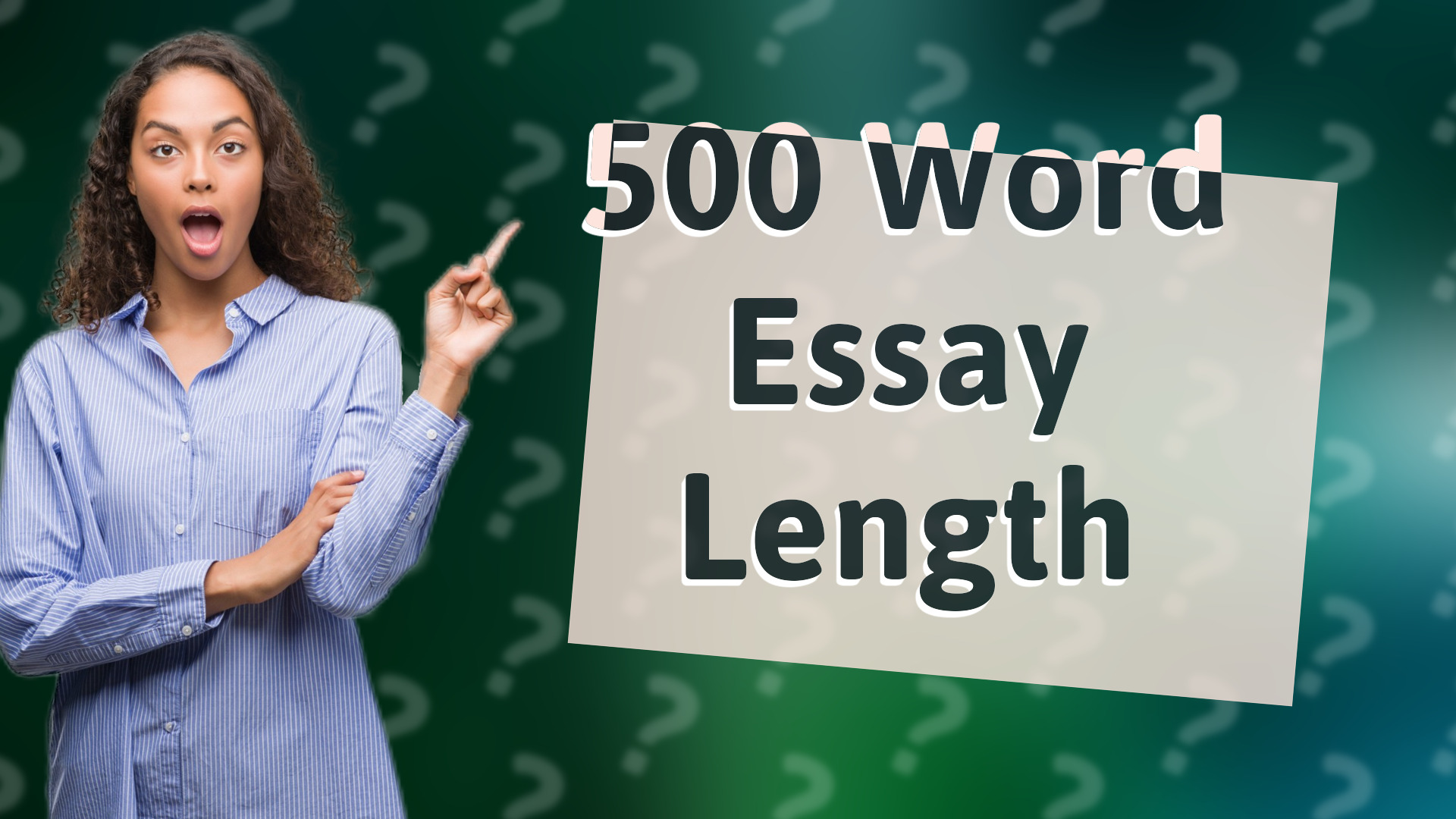 500 Word Essay Length