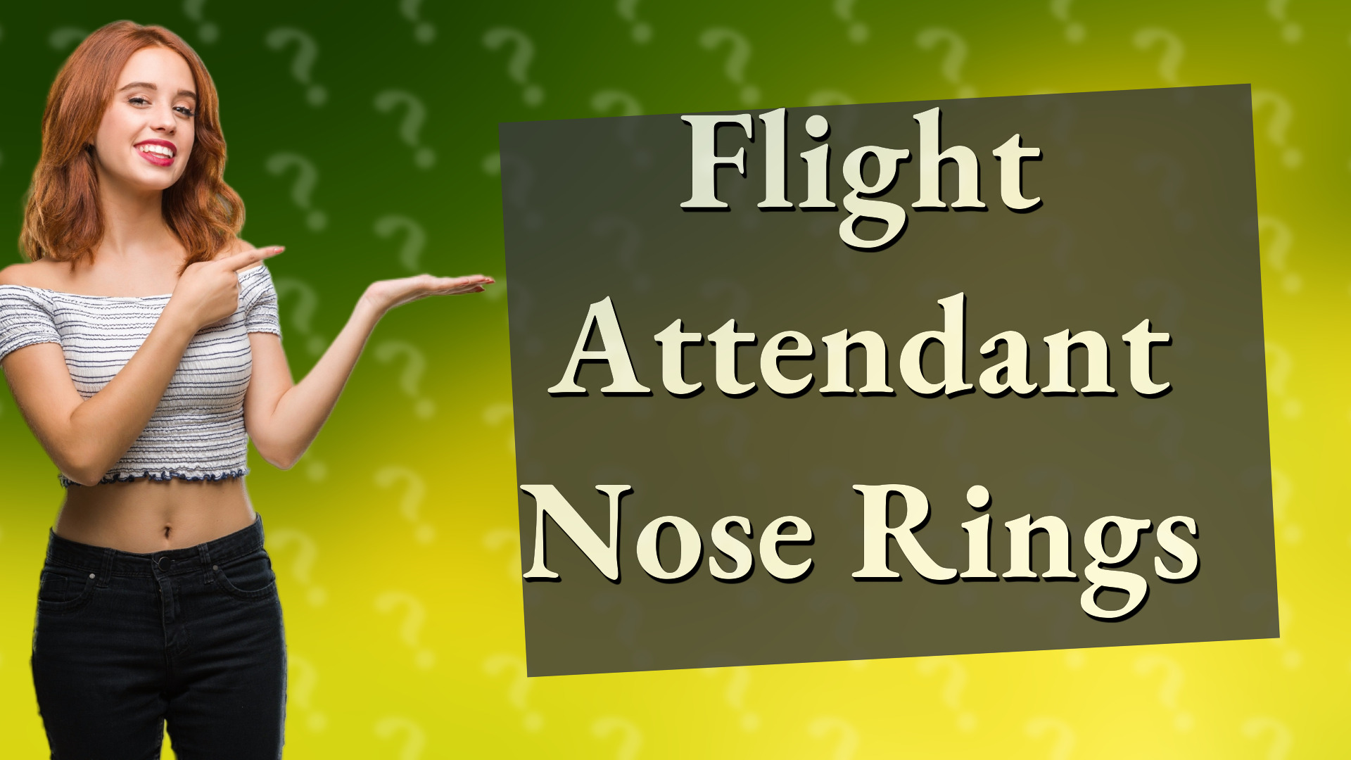 Flight Attendant Nose Rings