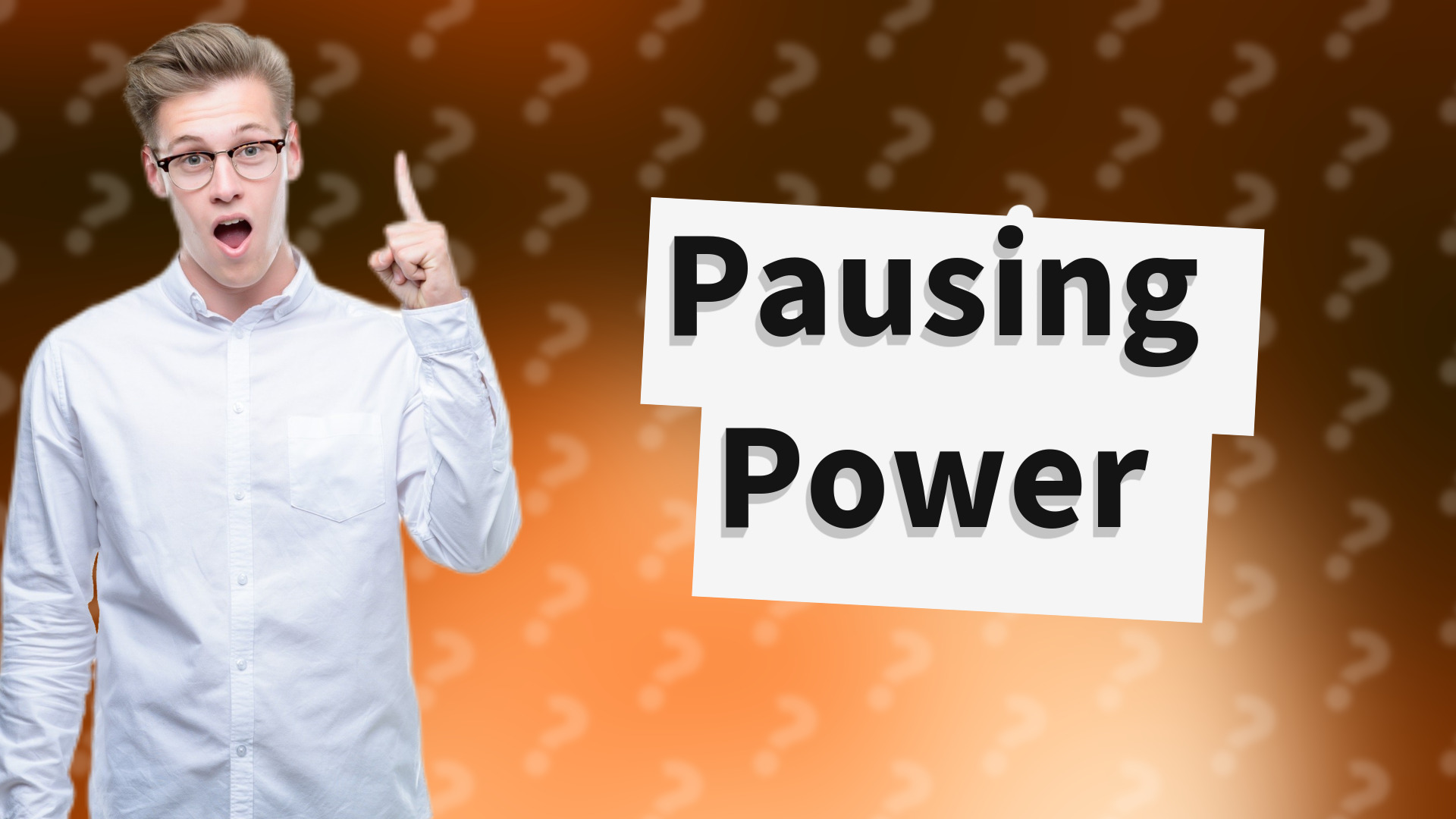 Pausing Power