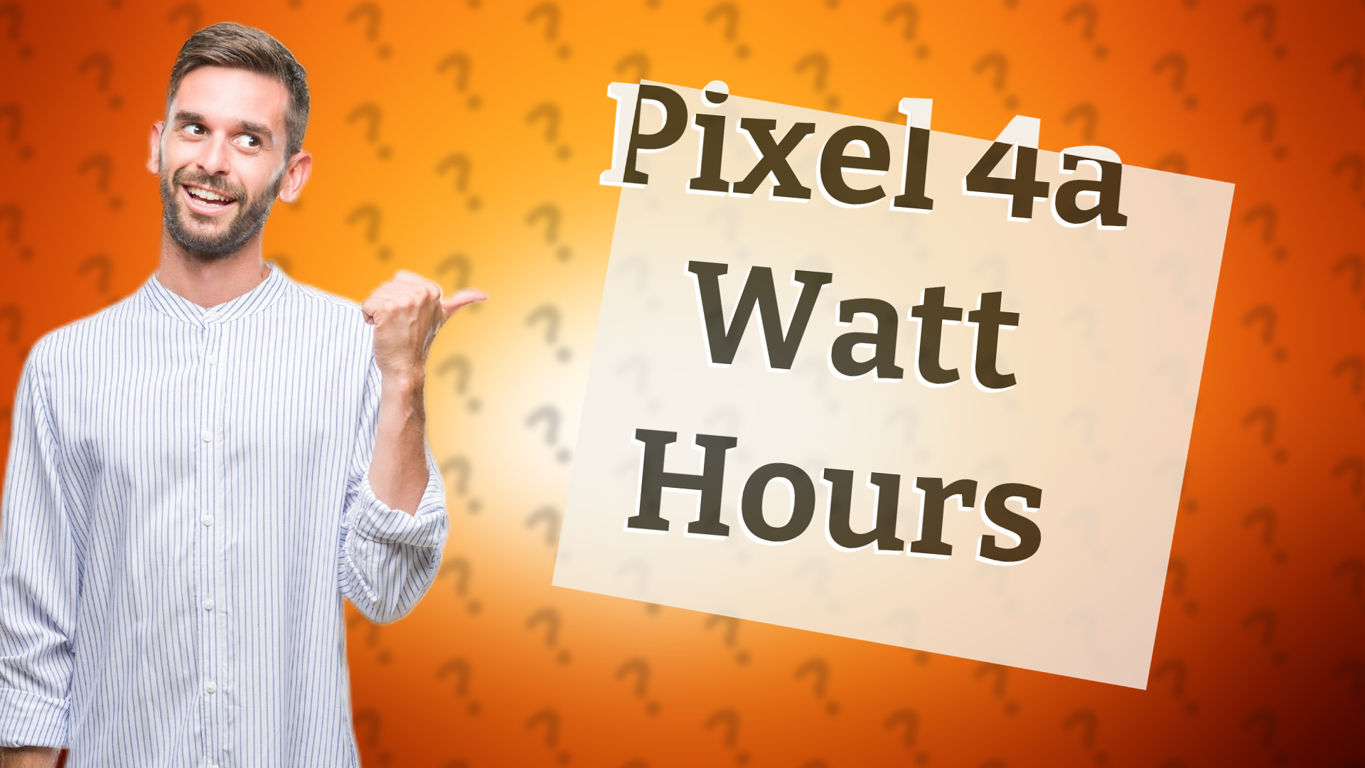 Pixel 4a Watt Hours