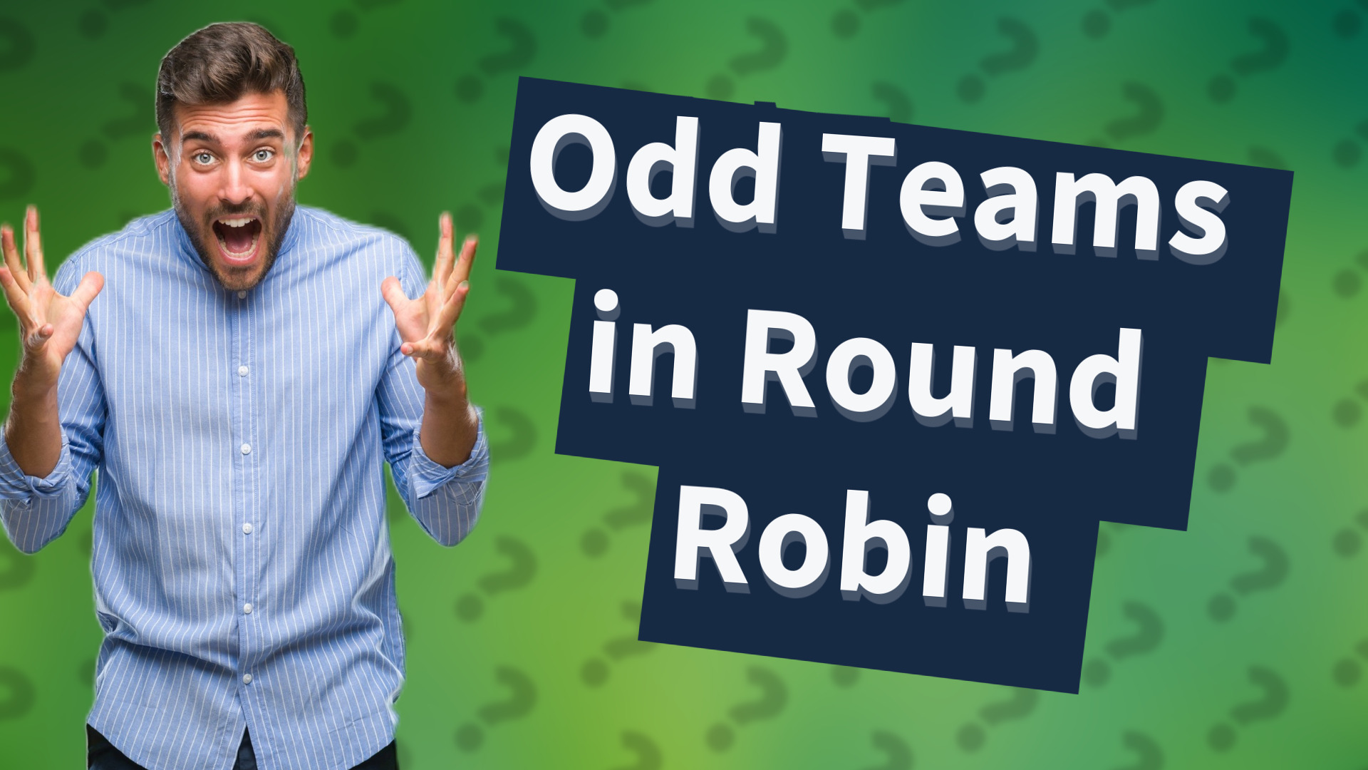 Odd Teams in Round Robin