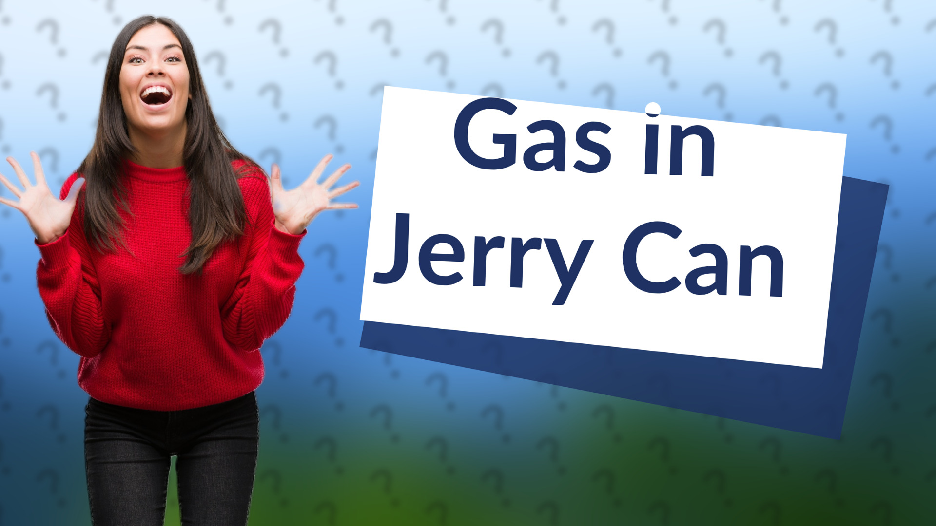 Gas in Jerry Can