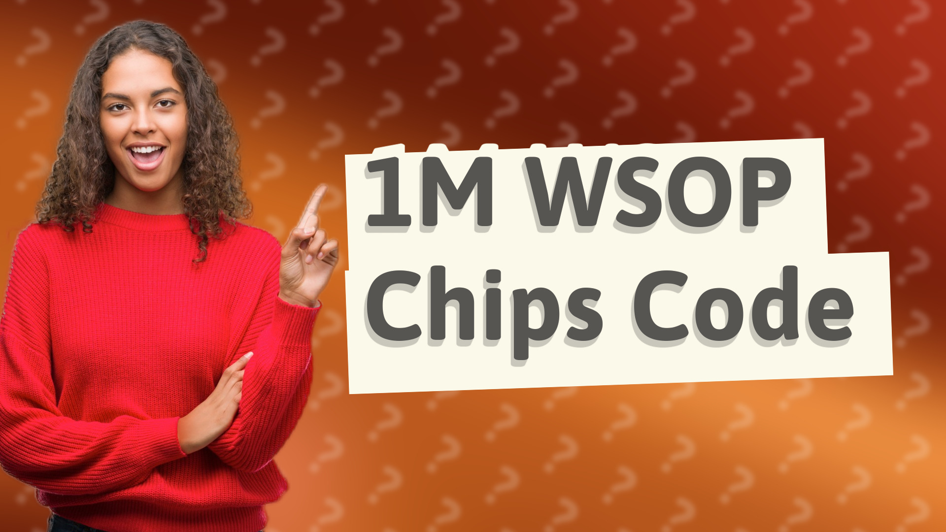 1M WSOP Chips Code