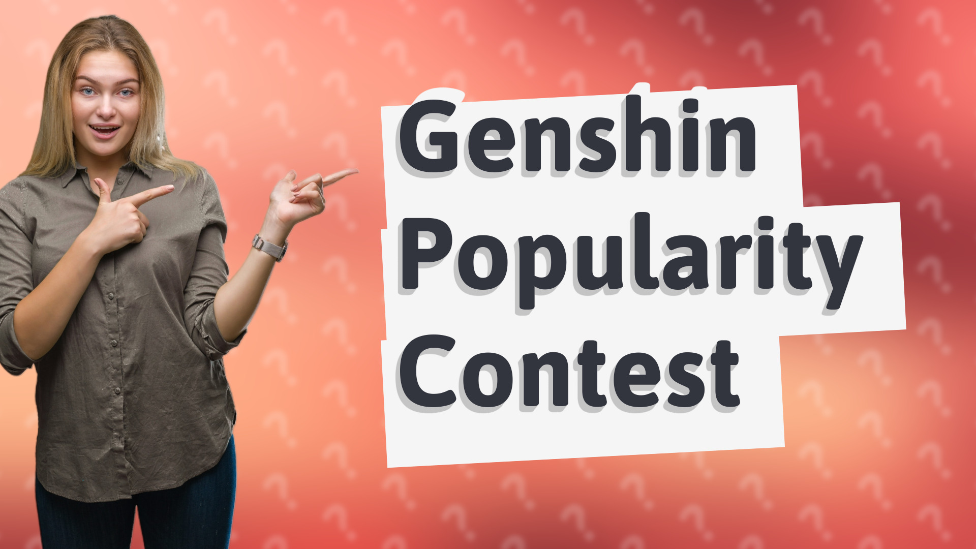 Genshin Popularity Contest