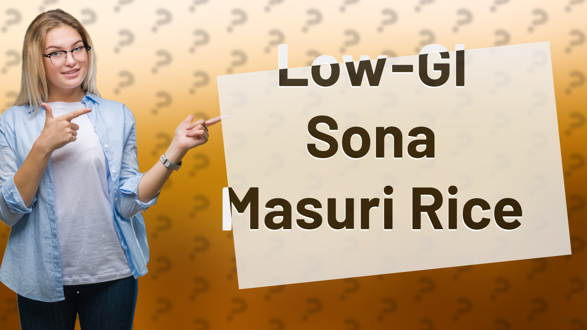 Low-GI Sona Masuri Rice