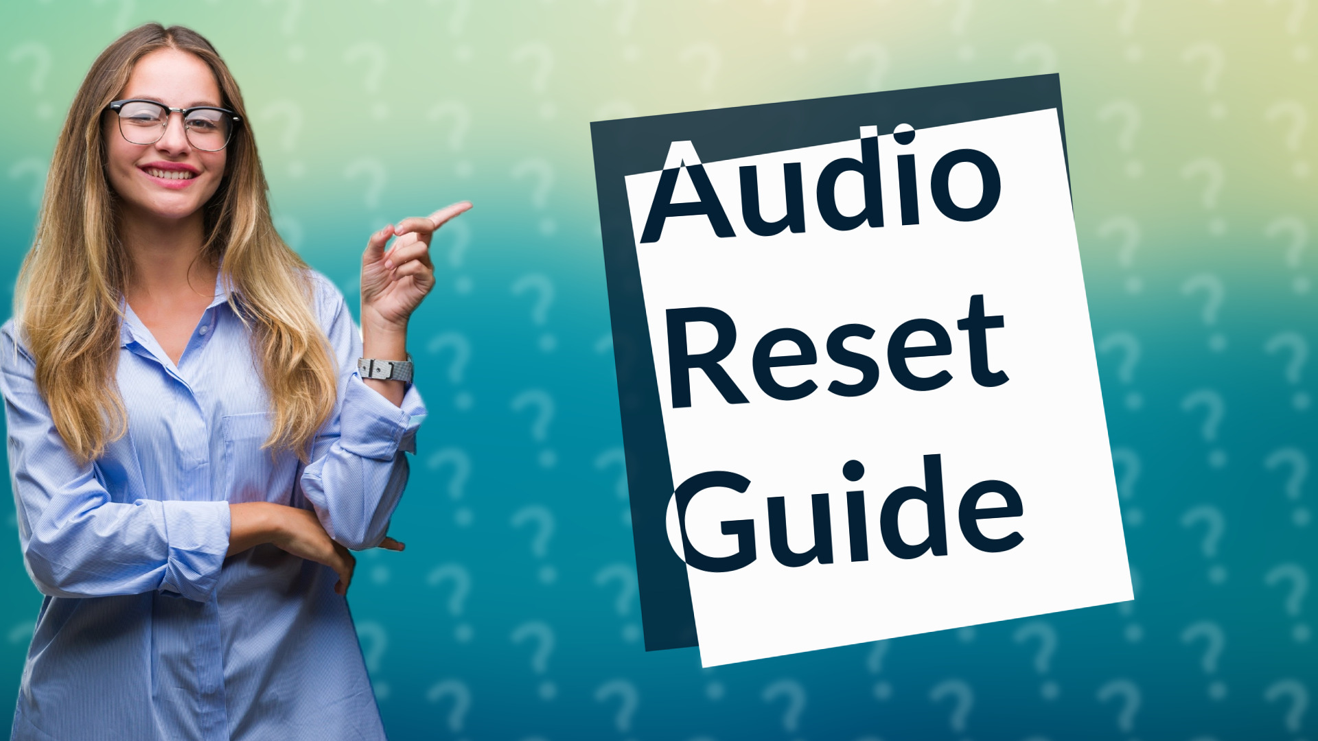 Audio Reset Guide