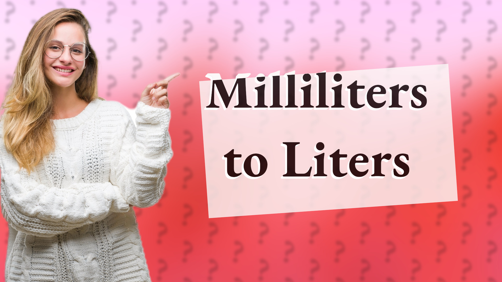 Milliliters to Liters