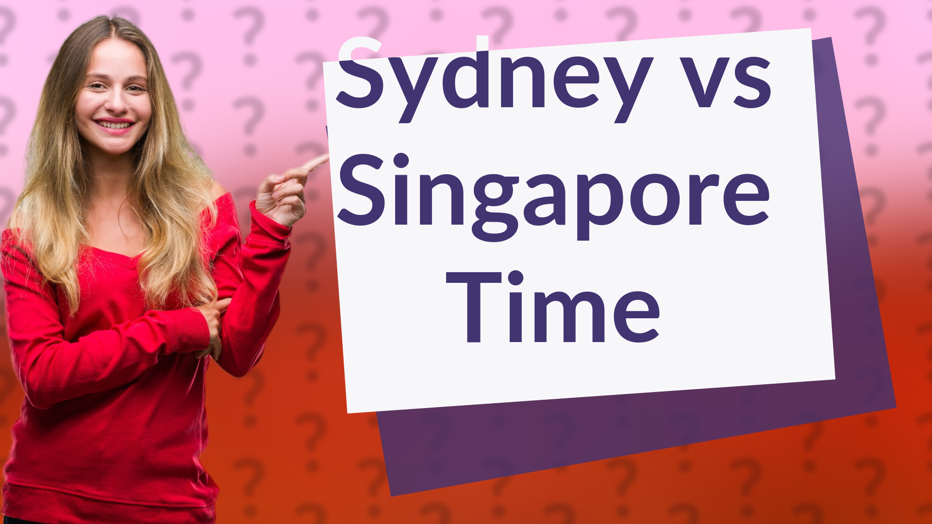 Sydney vs Singapore Time