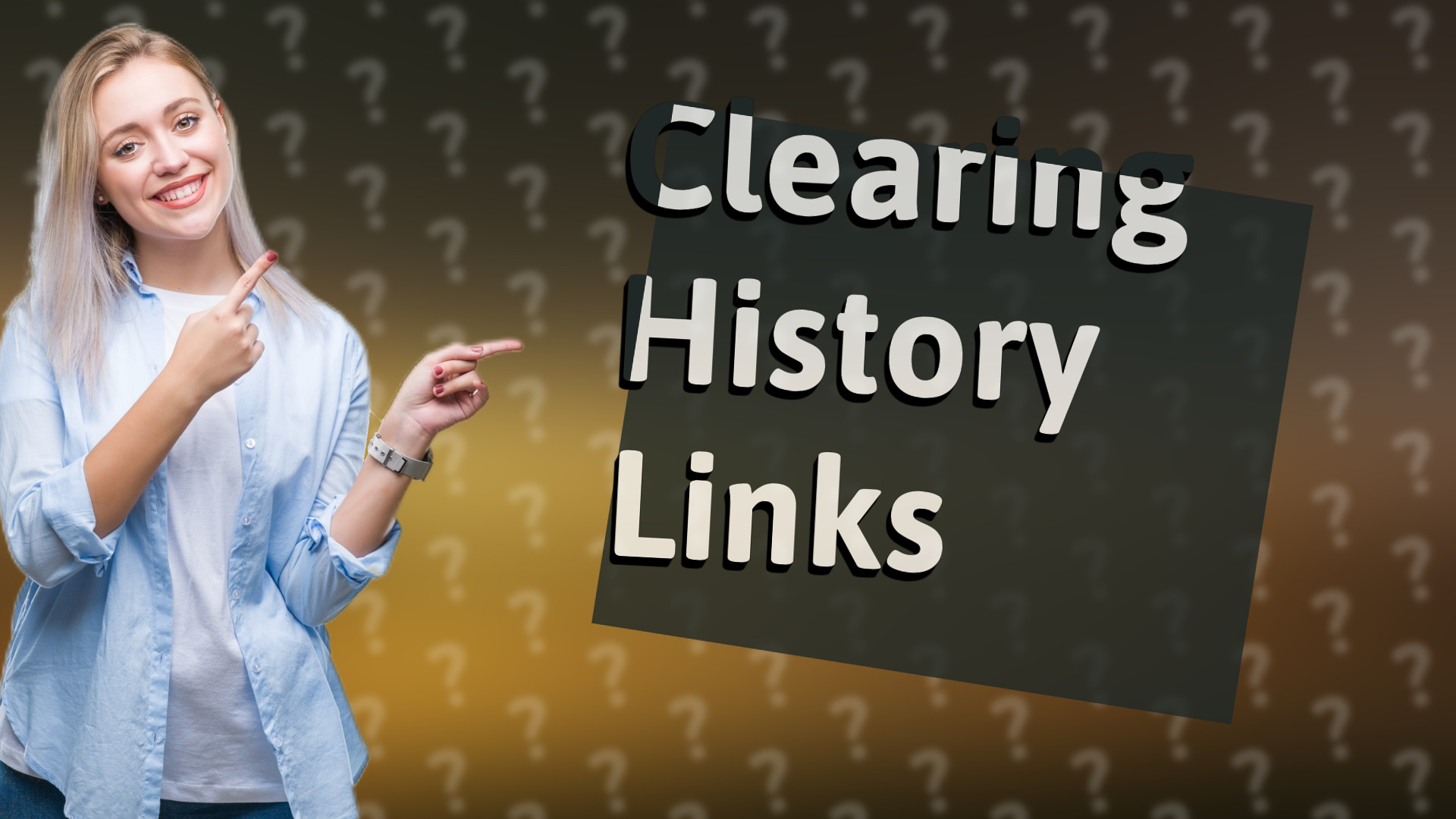 Clearing History Links
