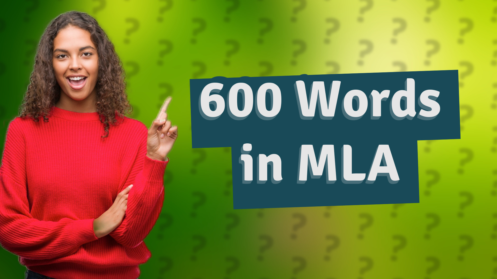 600 Words in MLA