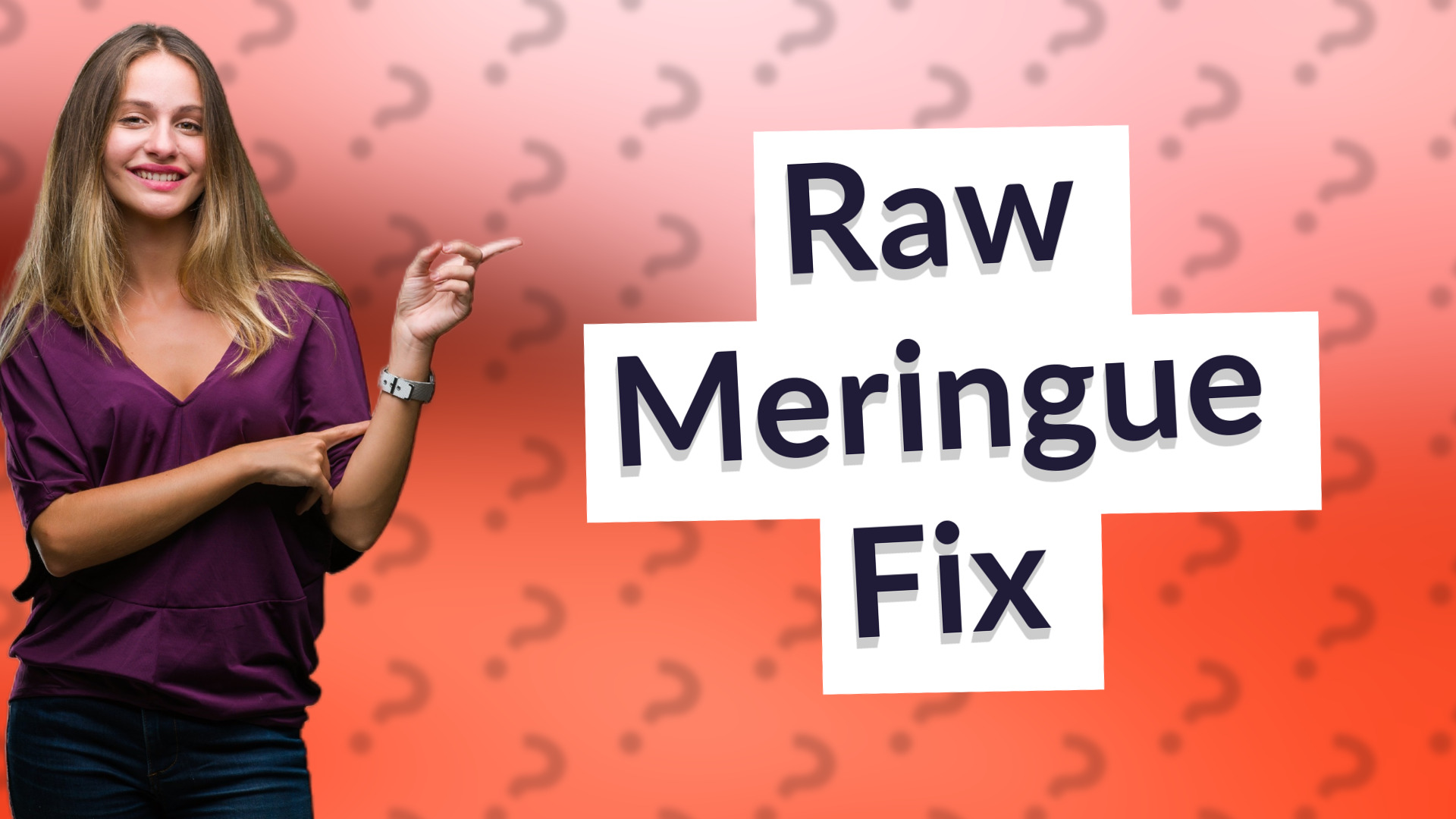 Raw Meringue Fix