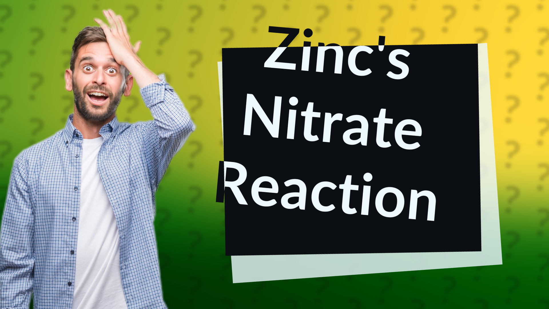 Zinc's Nitrate Reaction