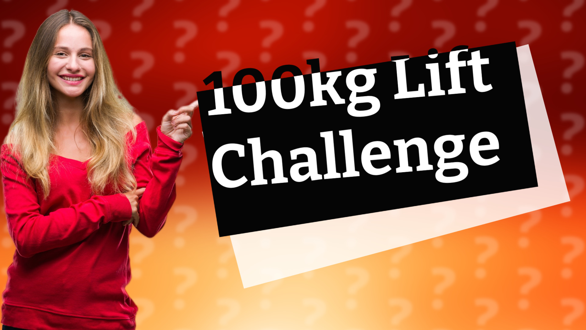 100kg Lift Challenge