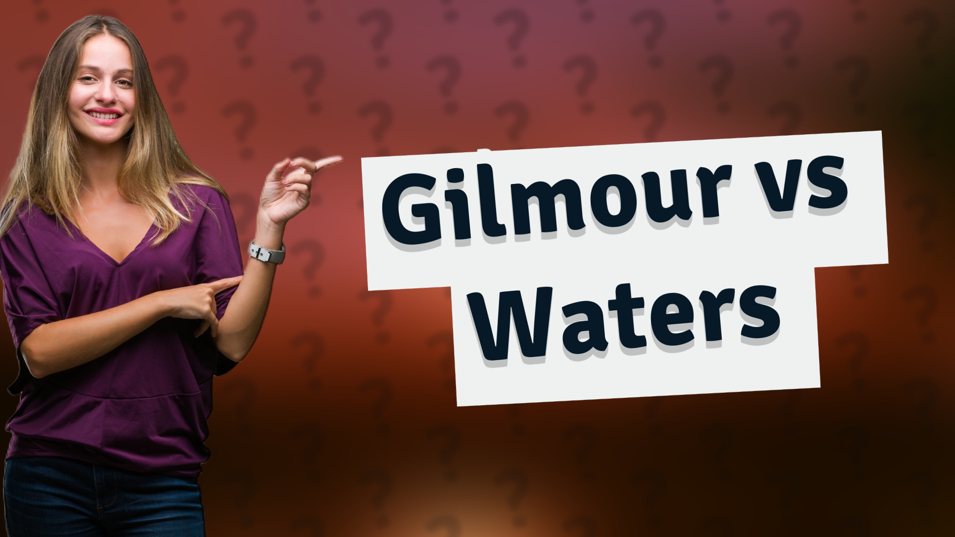 Gilmour vs Waters