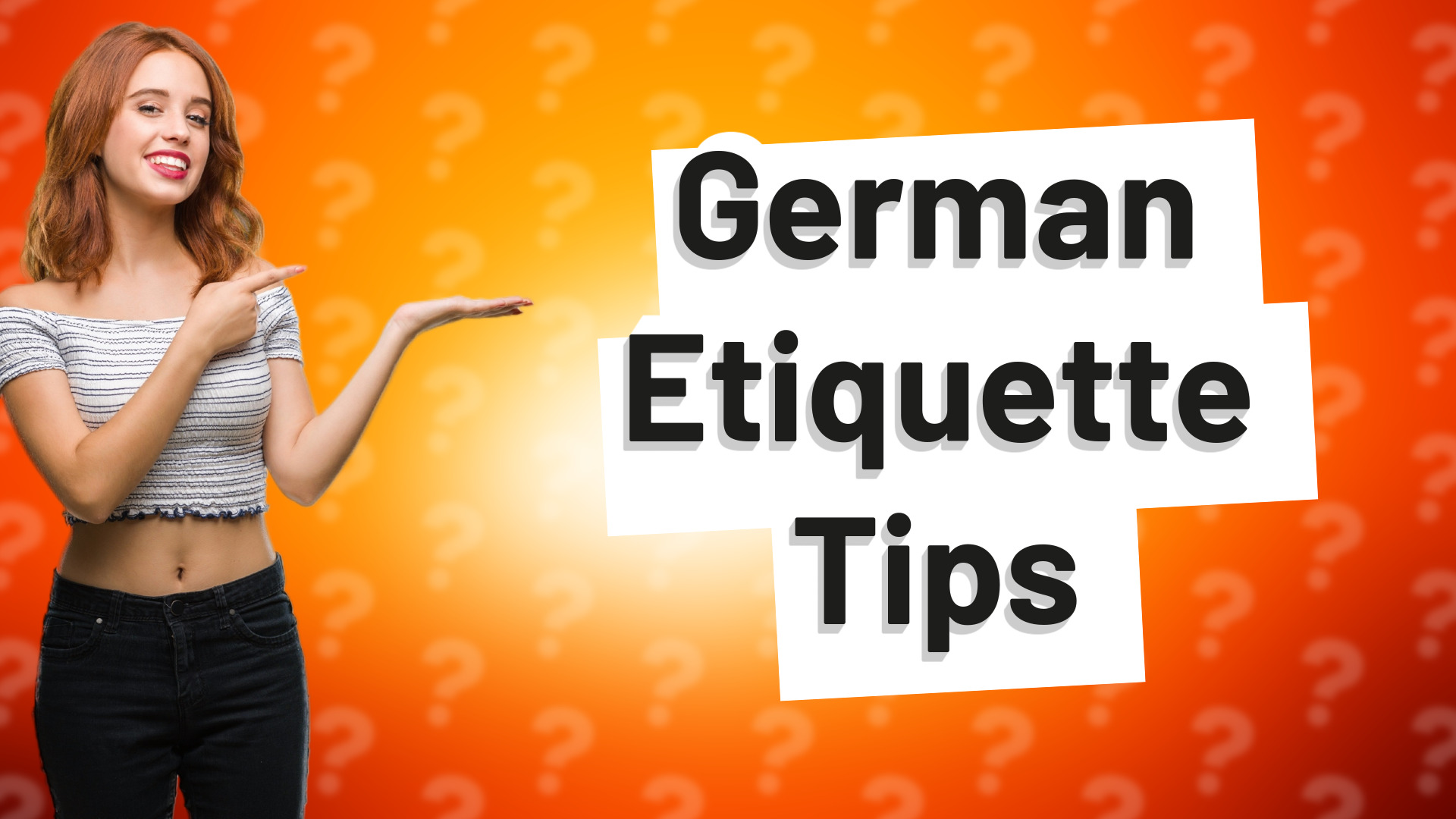 German Etiquette Tips