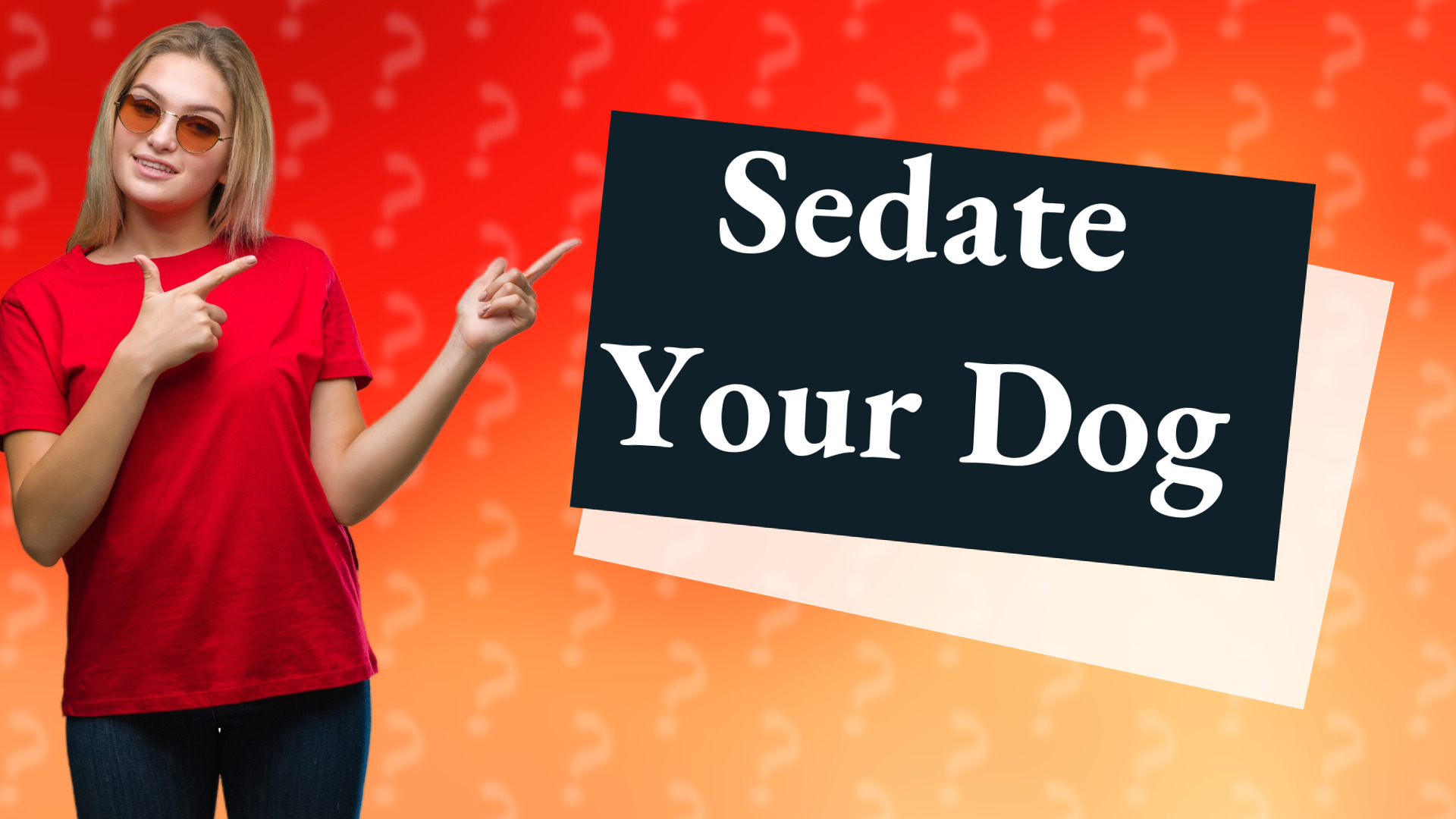 Sedate Your Dog