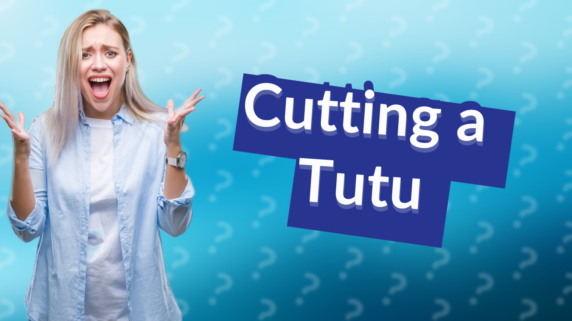 Cutting a Tutu