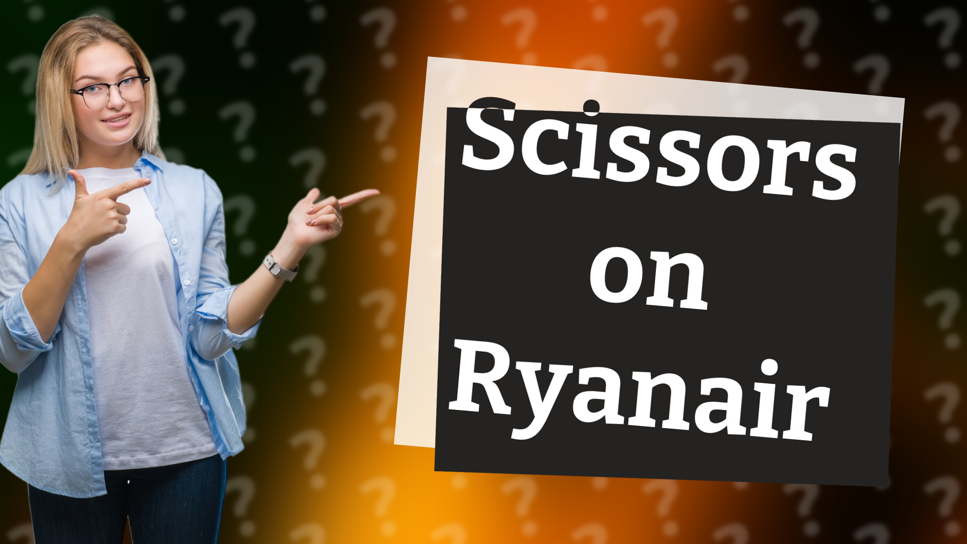 Scissors on Ryanair