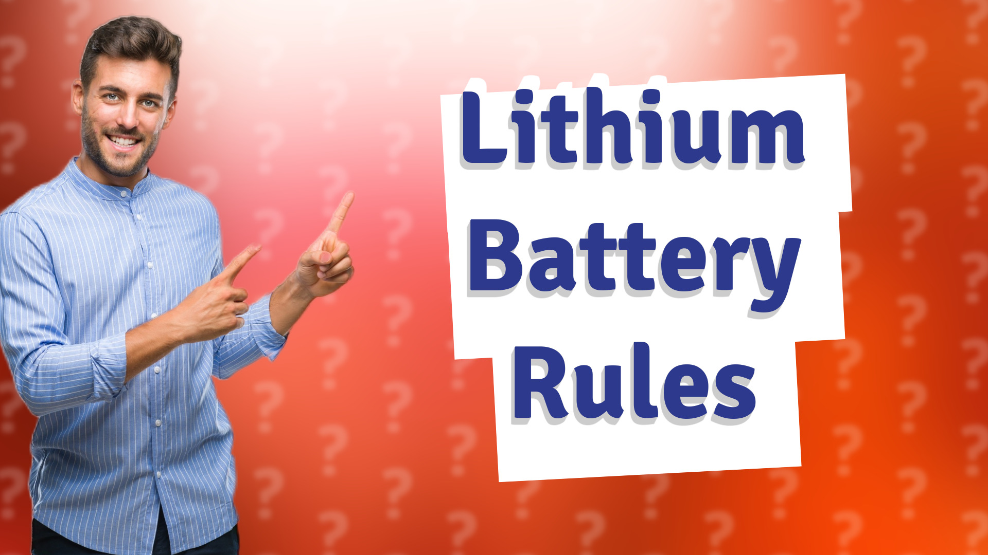 Lithium Battery Rules