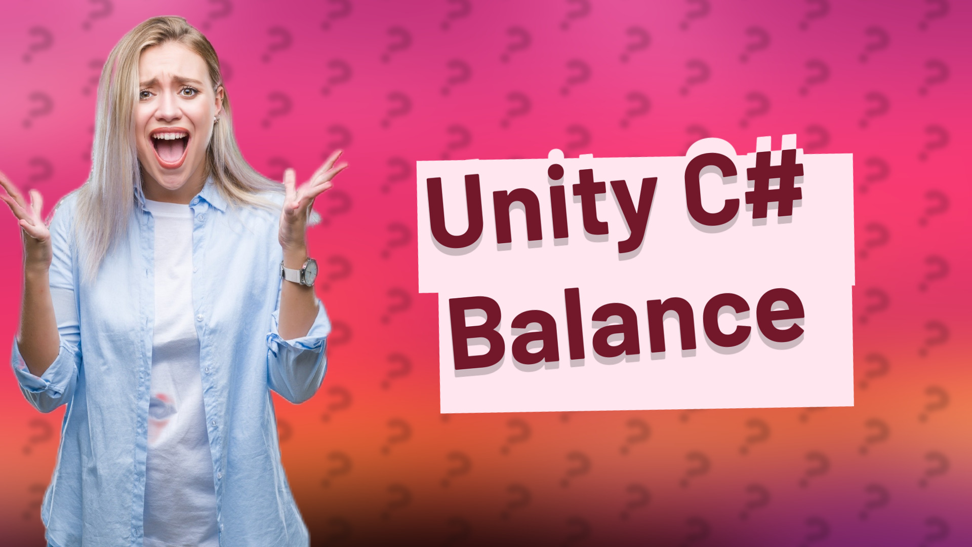 Unity C# Balance