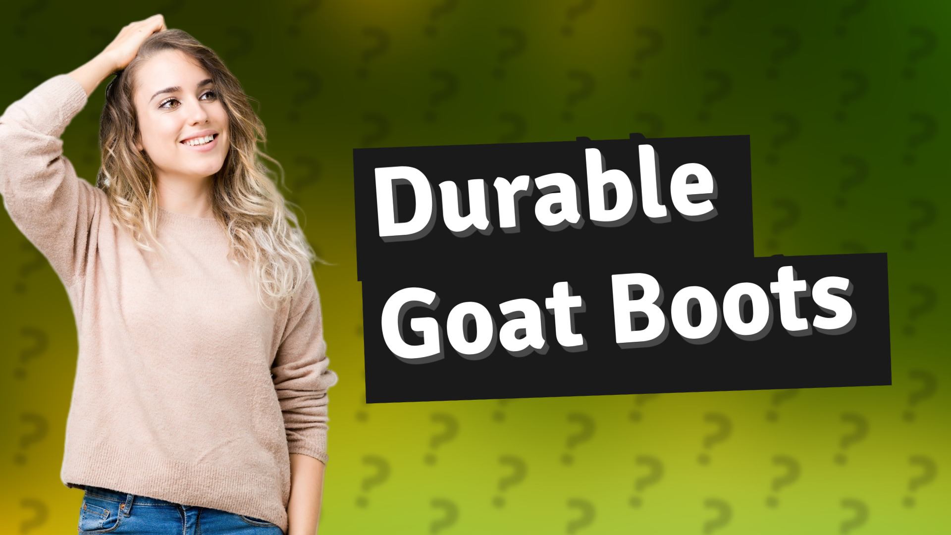 Durable Goat Boots
