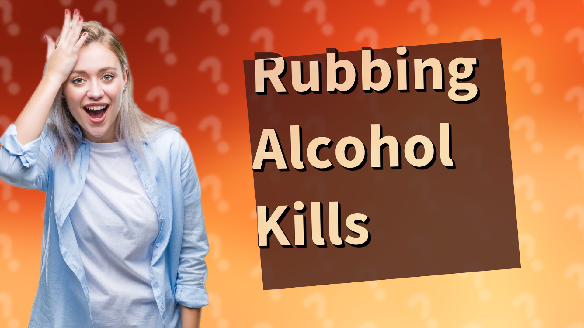 Rubbing Alcohol Kills