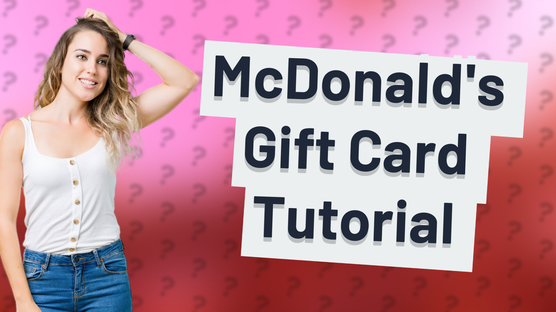 McDonald's Gift Card Tutorial