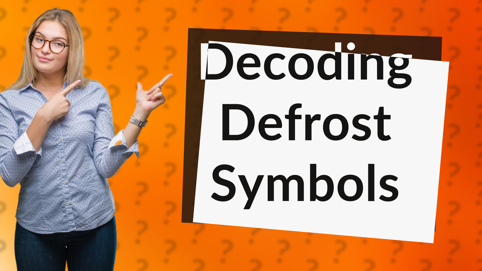 Decoding Defrost Symbols