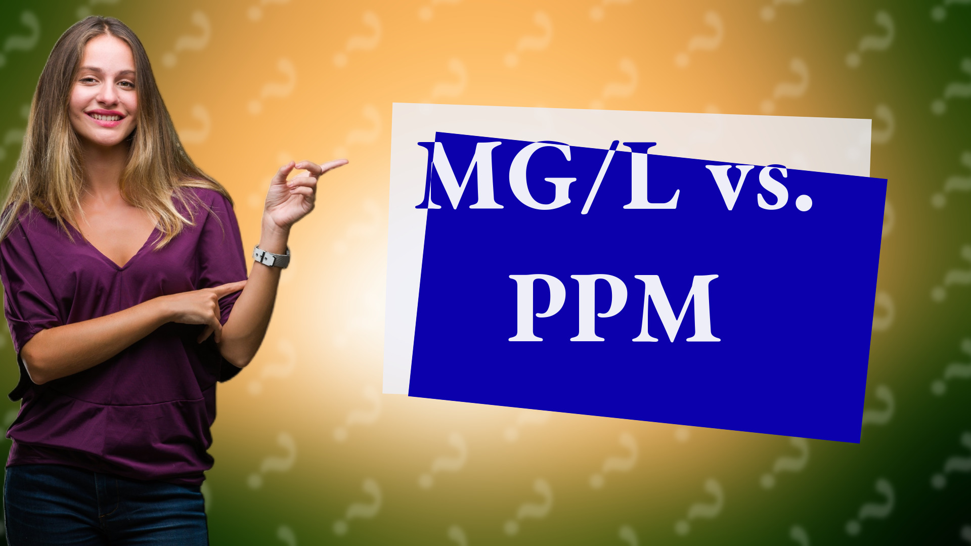 MG/L vs. PPM