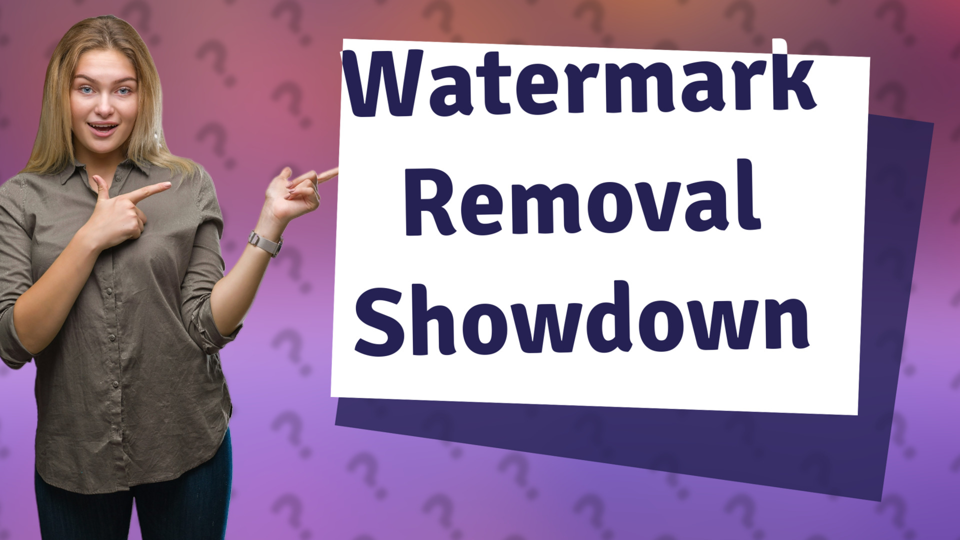 Watermark Removal Showdown