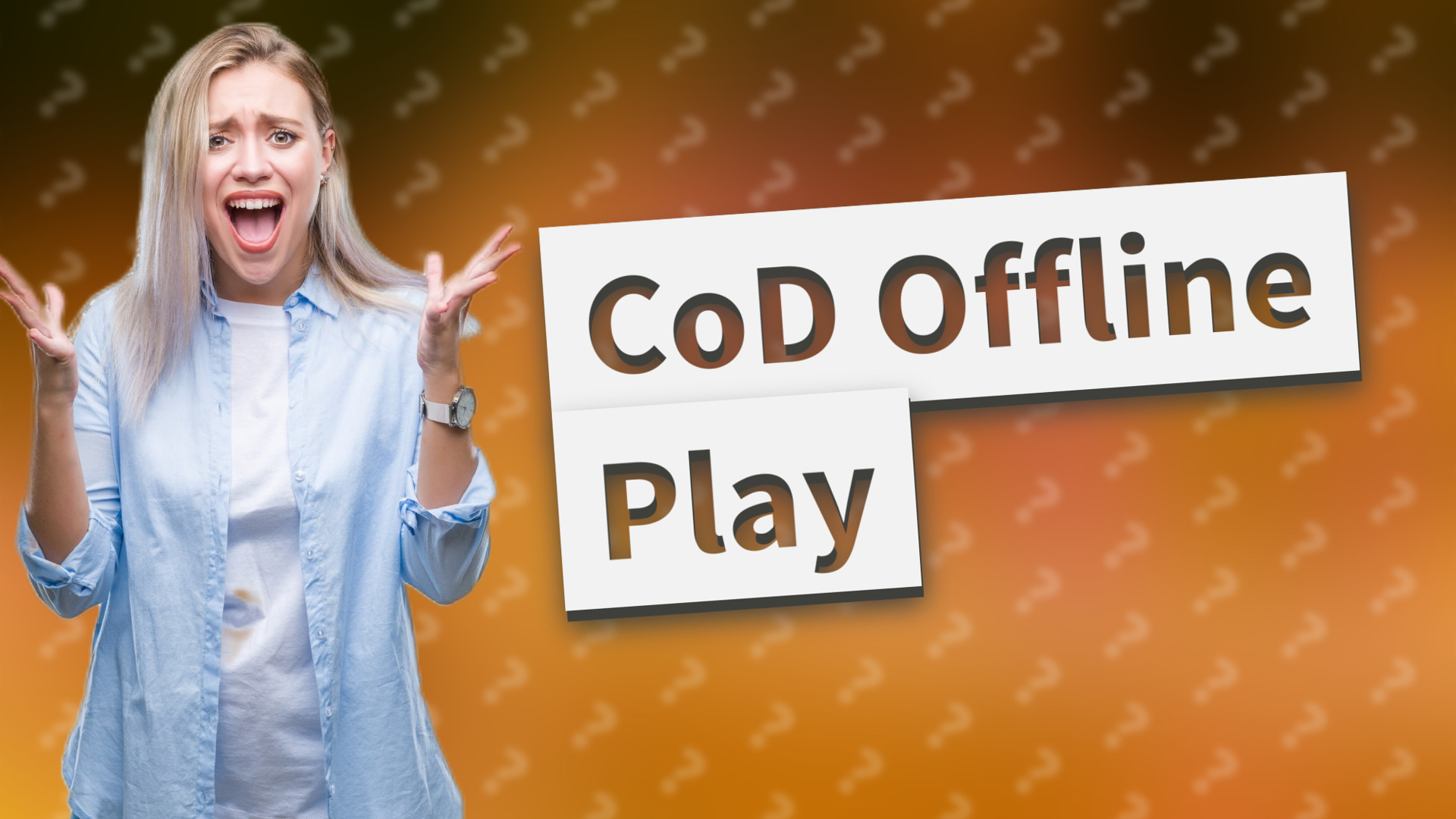 CoD Offline Play