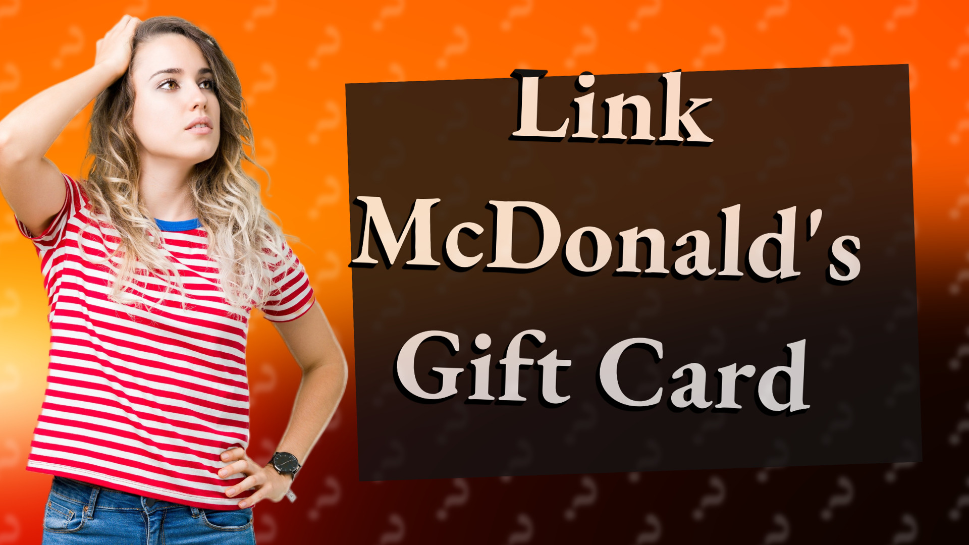 Link McDonald's Gift Card