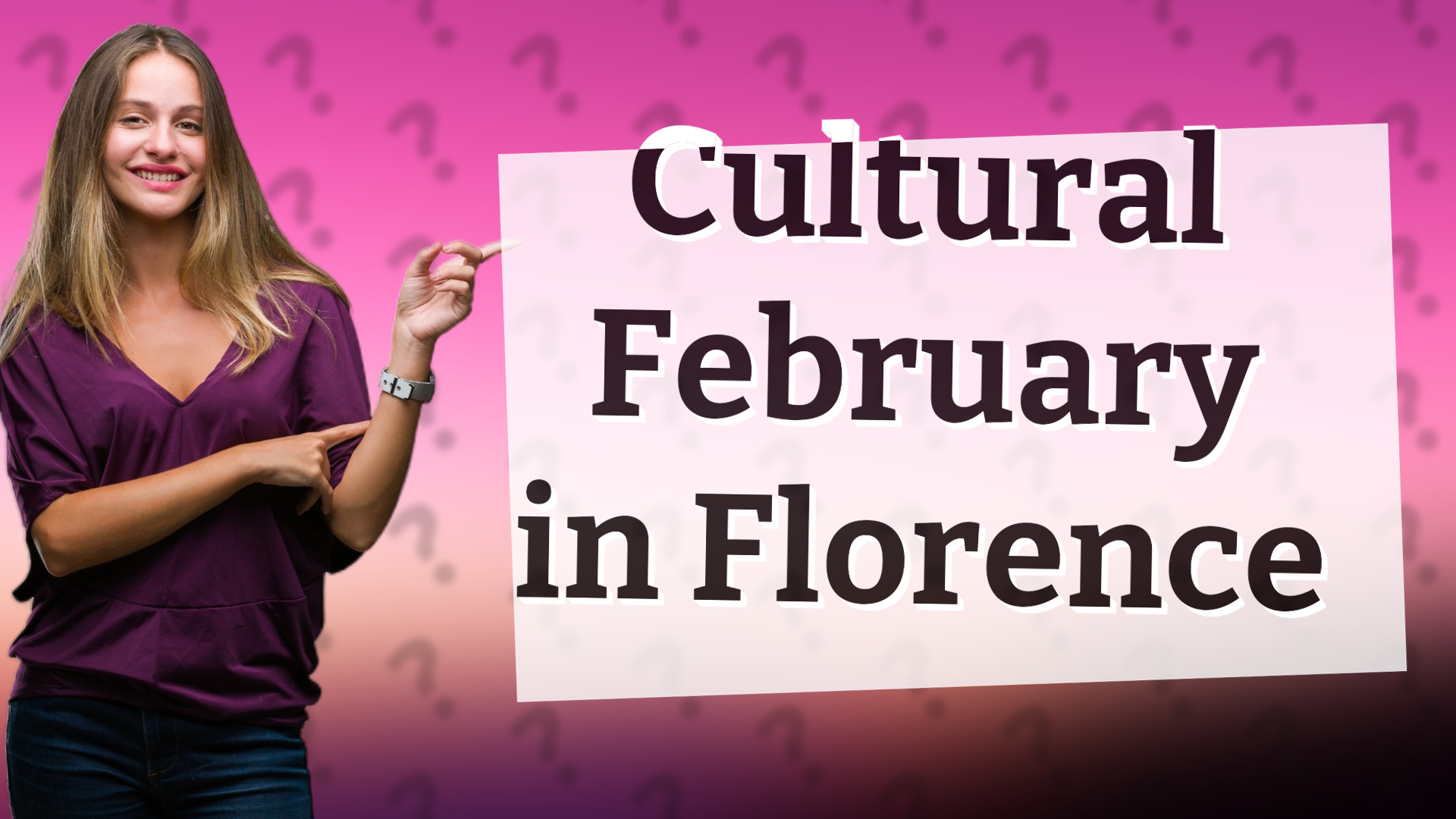 Cultural February in Florence