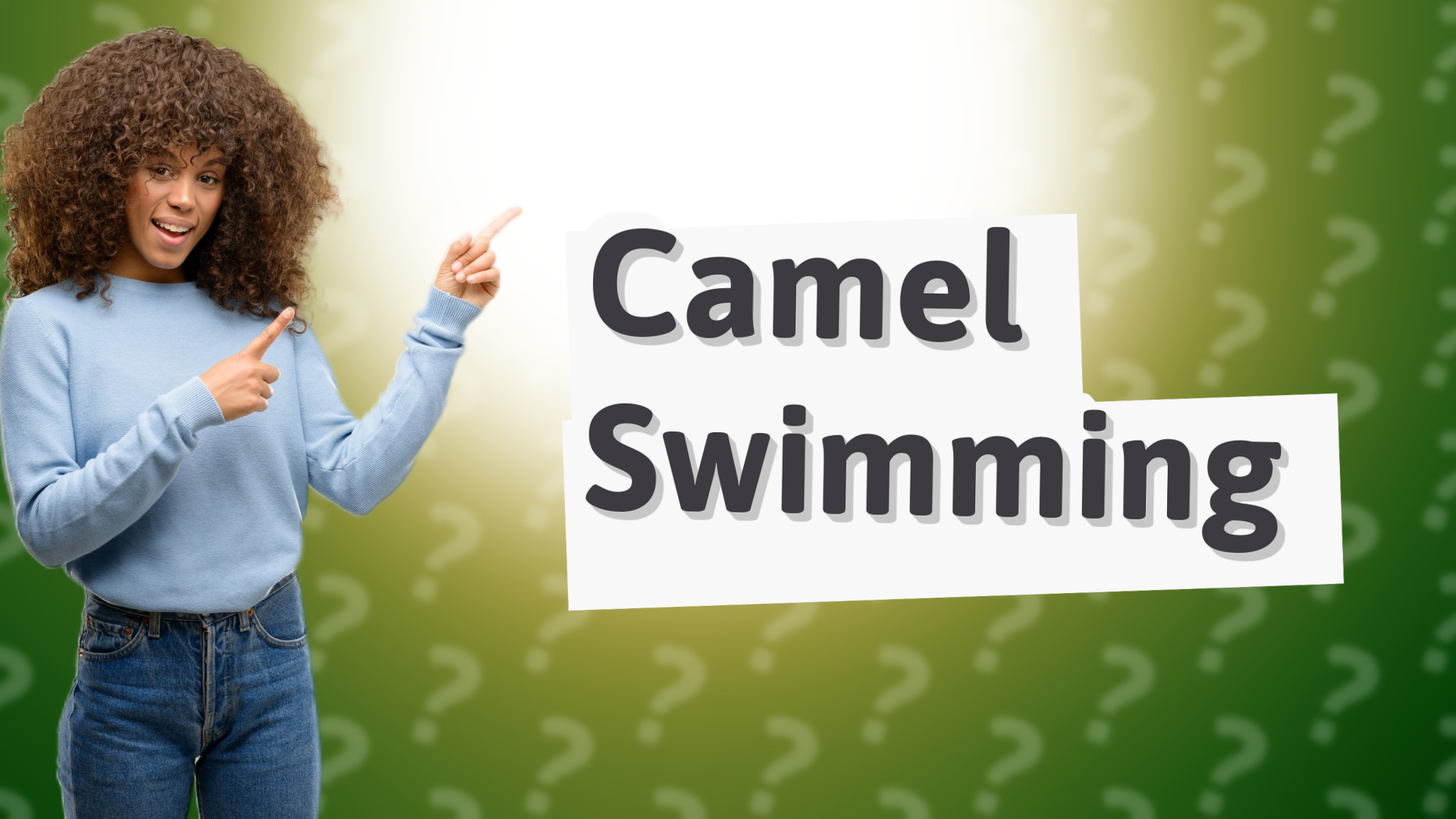 Camel Swimming