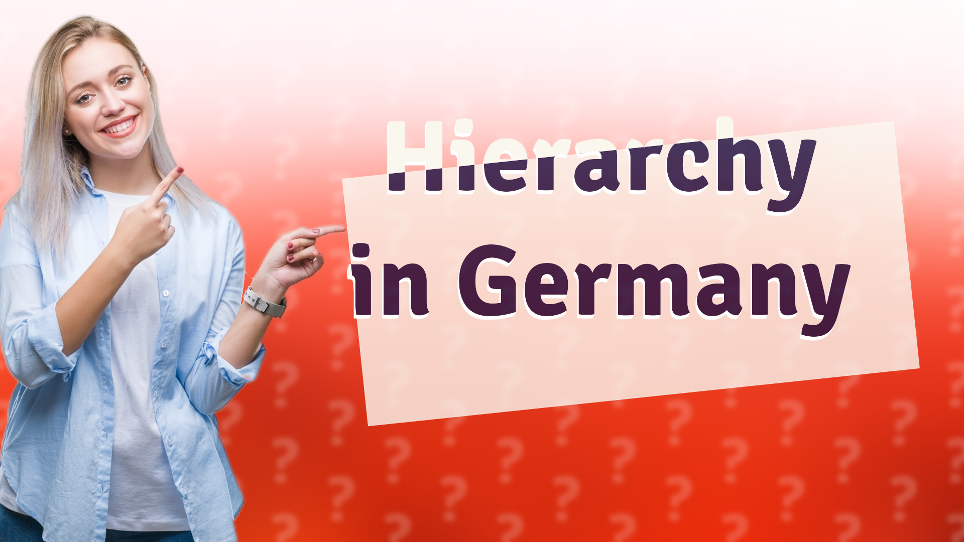 Hierarchy in Germany