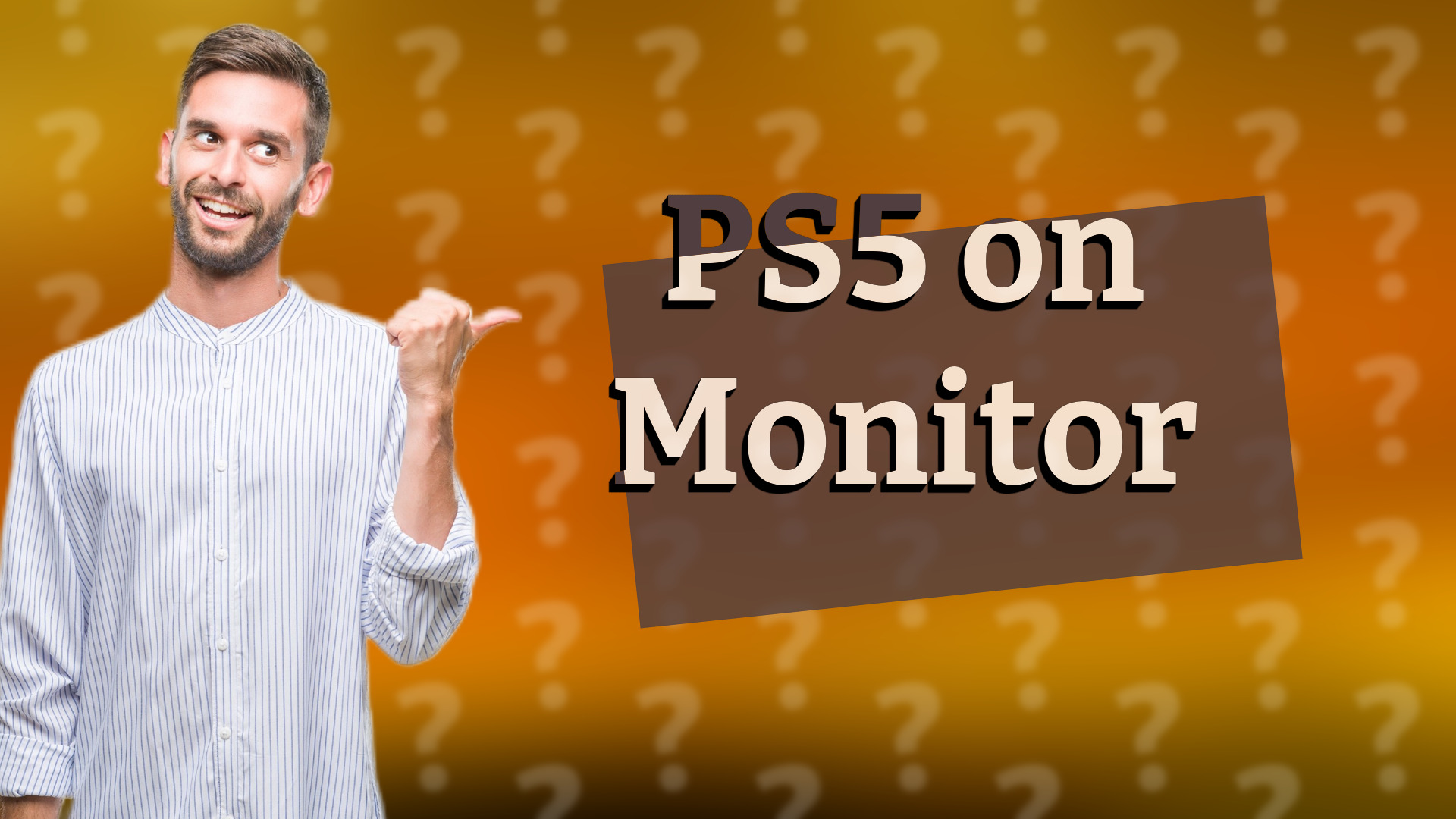 PS5 on Monitor