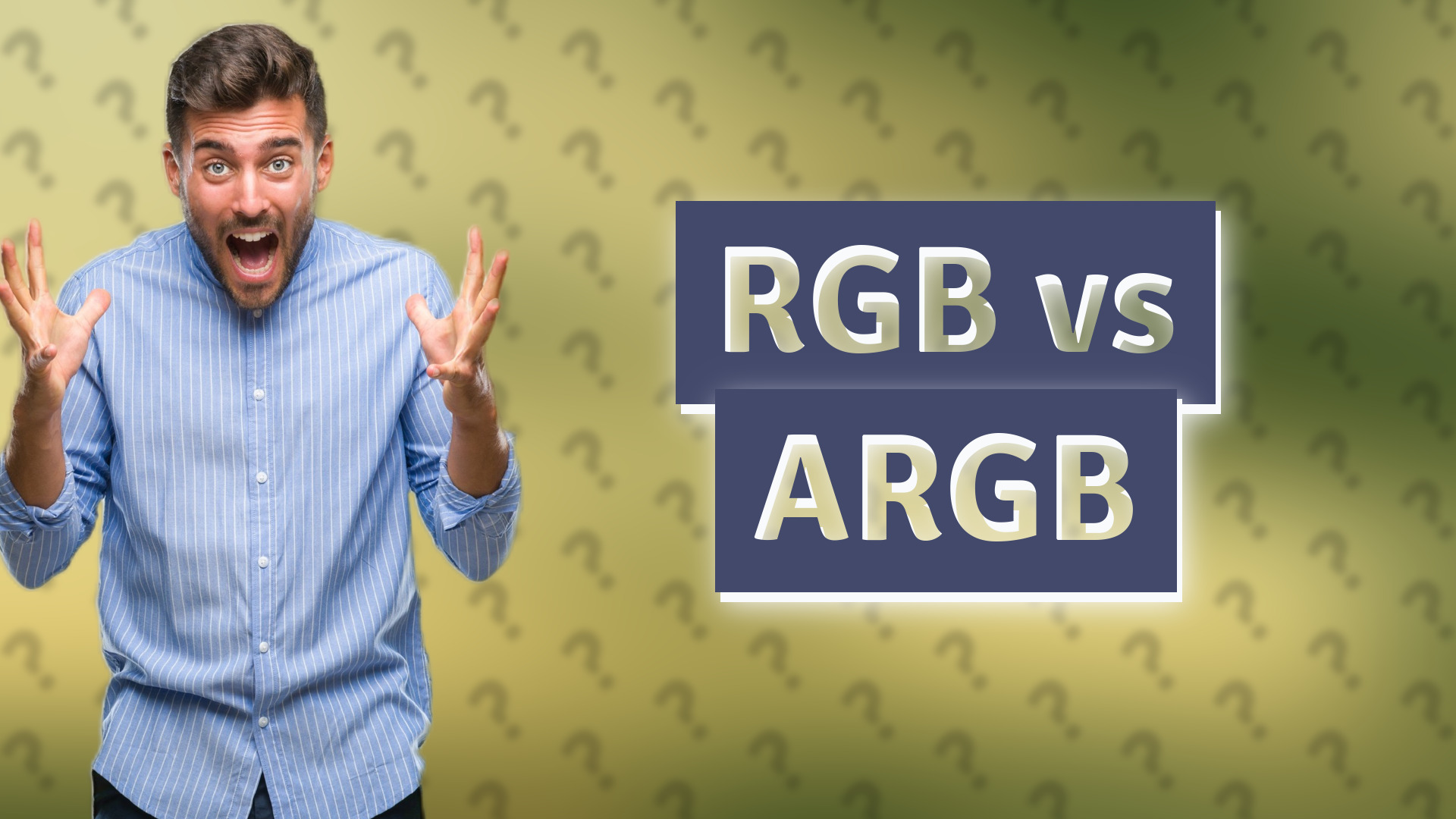 RGB vs ARGB