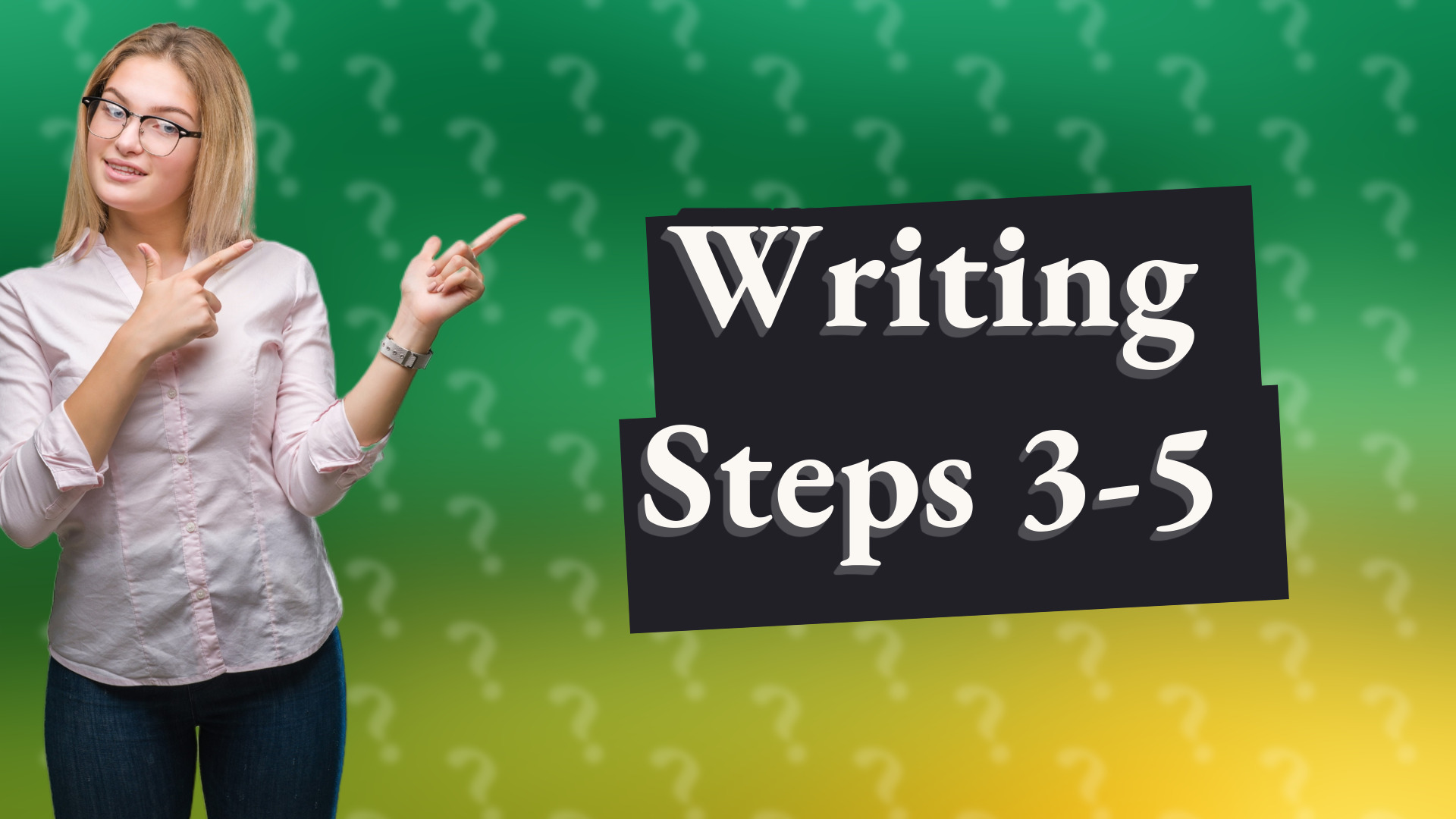 Writing Steps 3-5