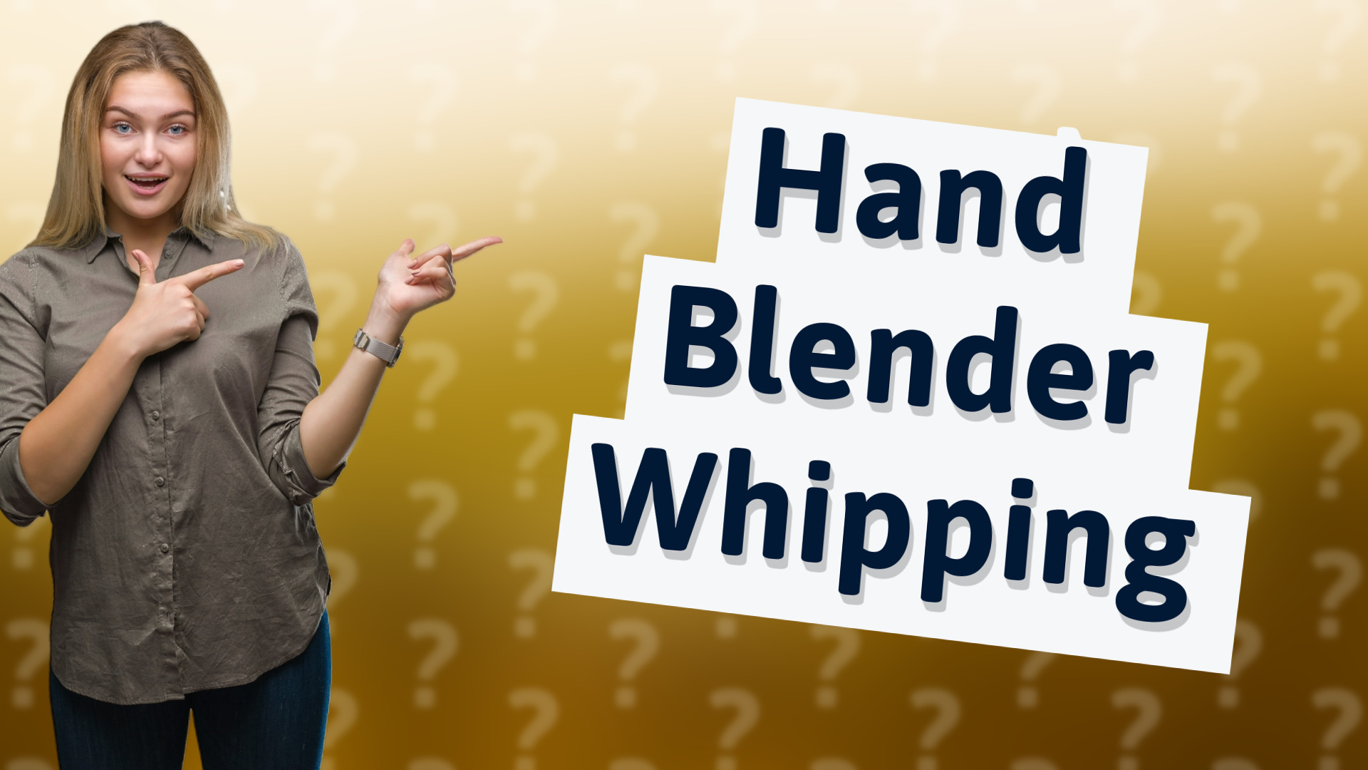 Hand Blender Whipping