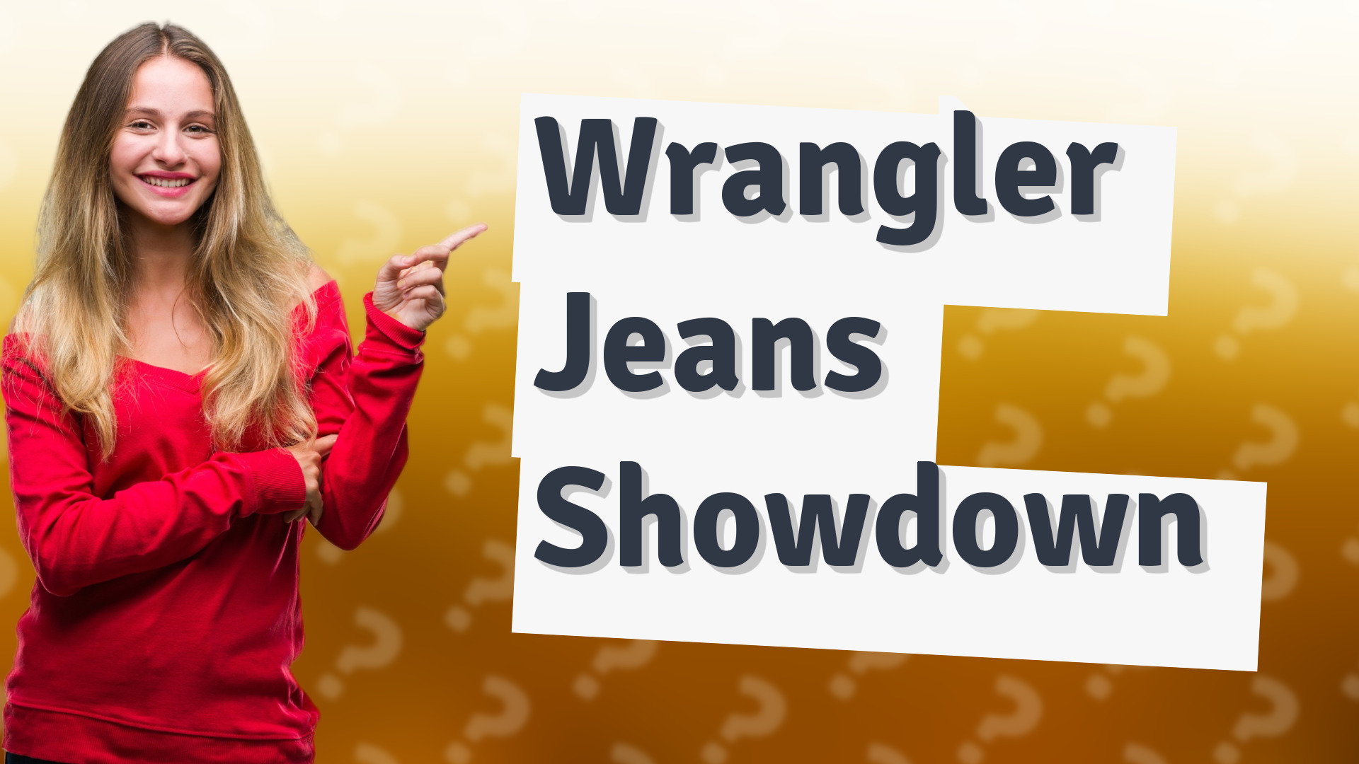 Wrangler Jeans Showdown